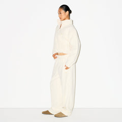 OUTDOOR FLEECE STRAIGHT LEG PANT | ECRU