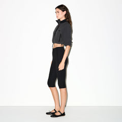 OUTDOOR FLEECE CROPPED 3/4 SLEEVE JACKET | ASH