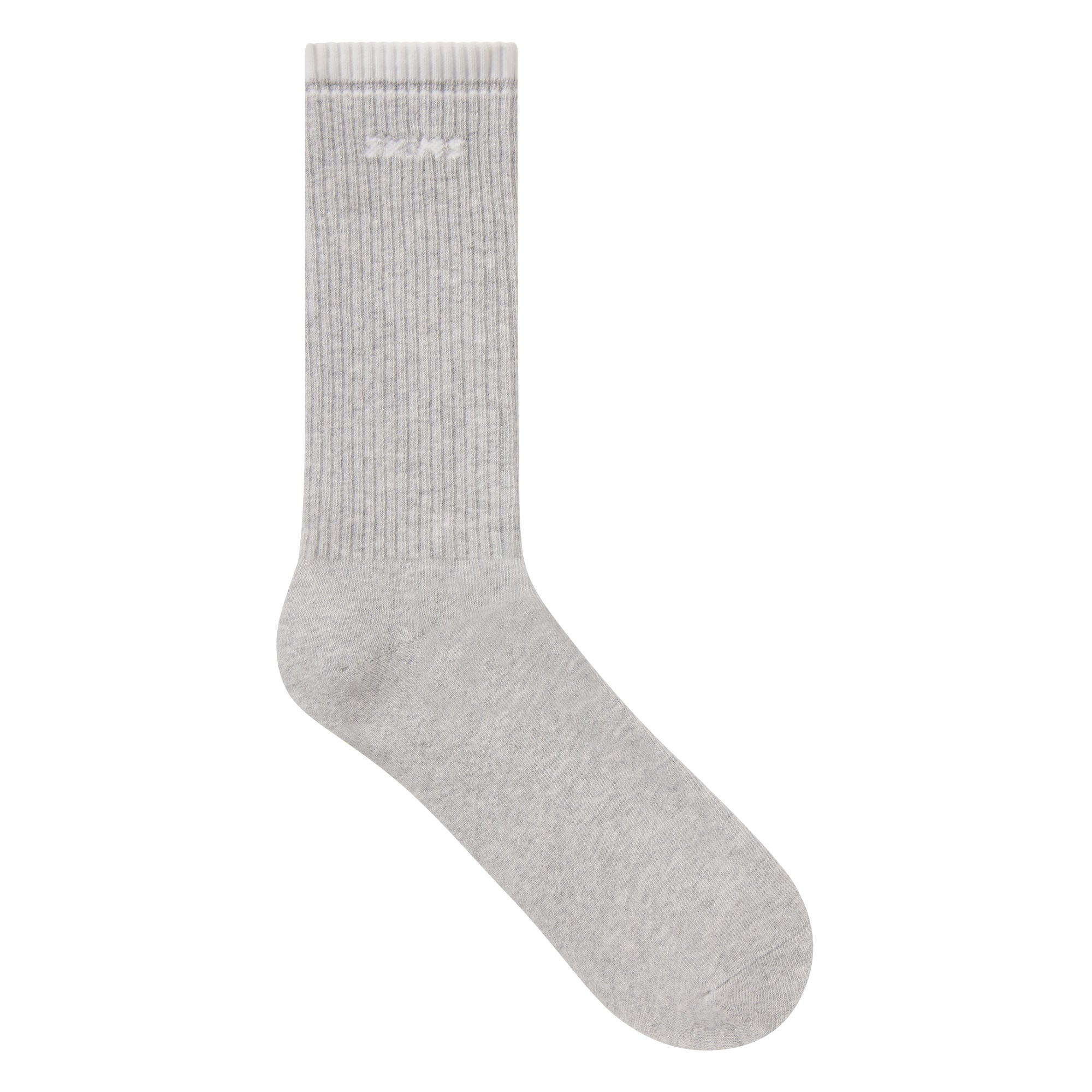 SKIMS SOCKS RIBBED CREW LOGO SOCK 3-PACK | CURRANT SNOW MULTI
