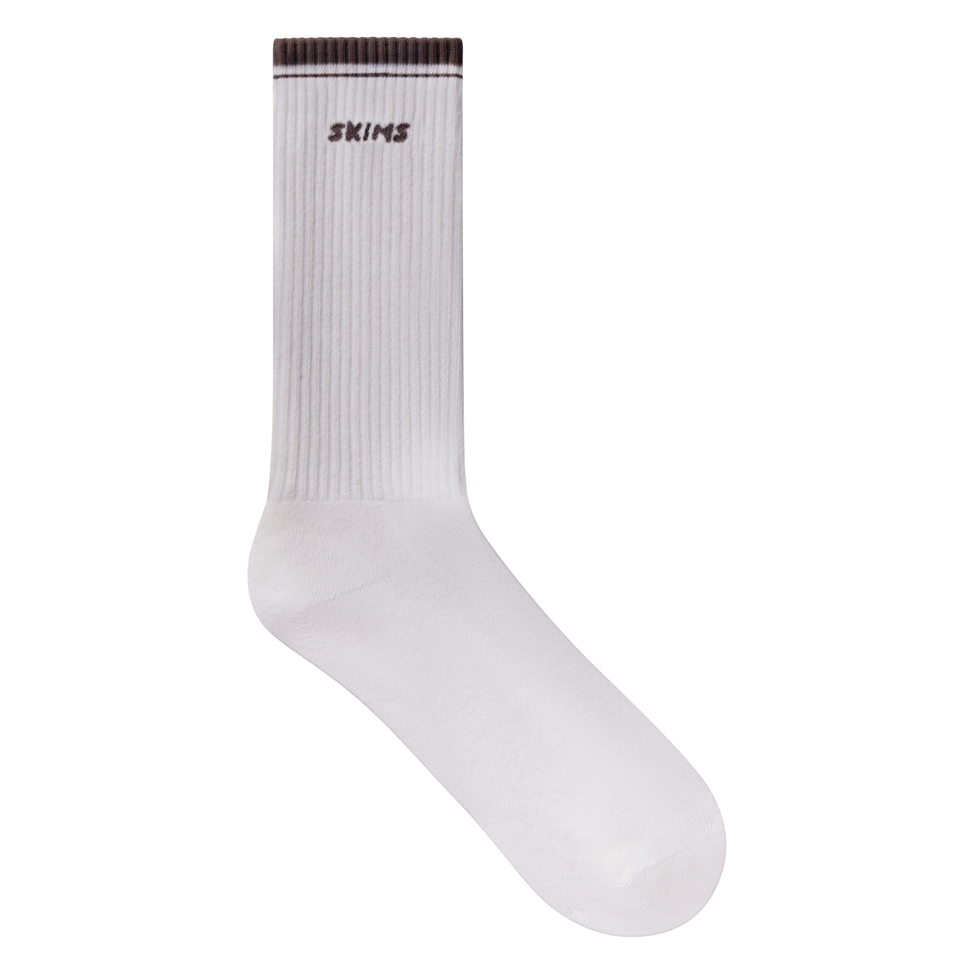 SKIMS SOCKS RIBBED CREW LOGO SOCK 3-PACK | CURRANT SNOW MULTI
