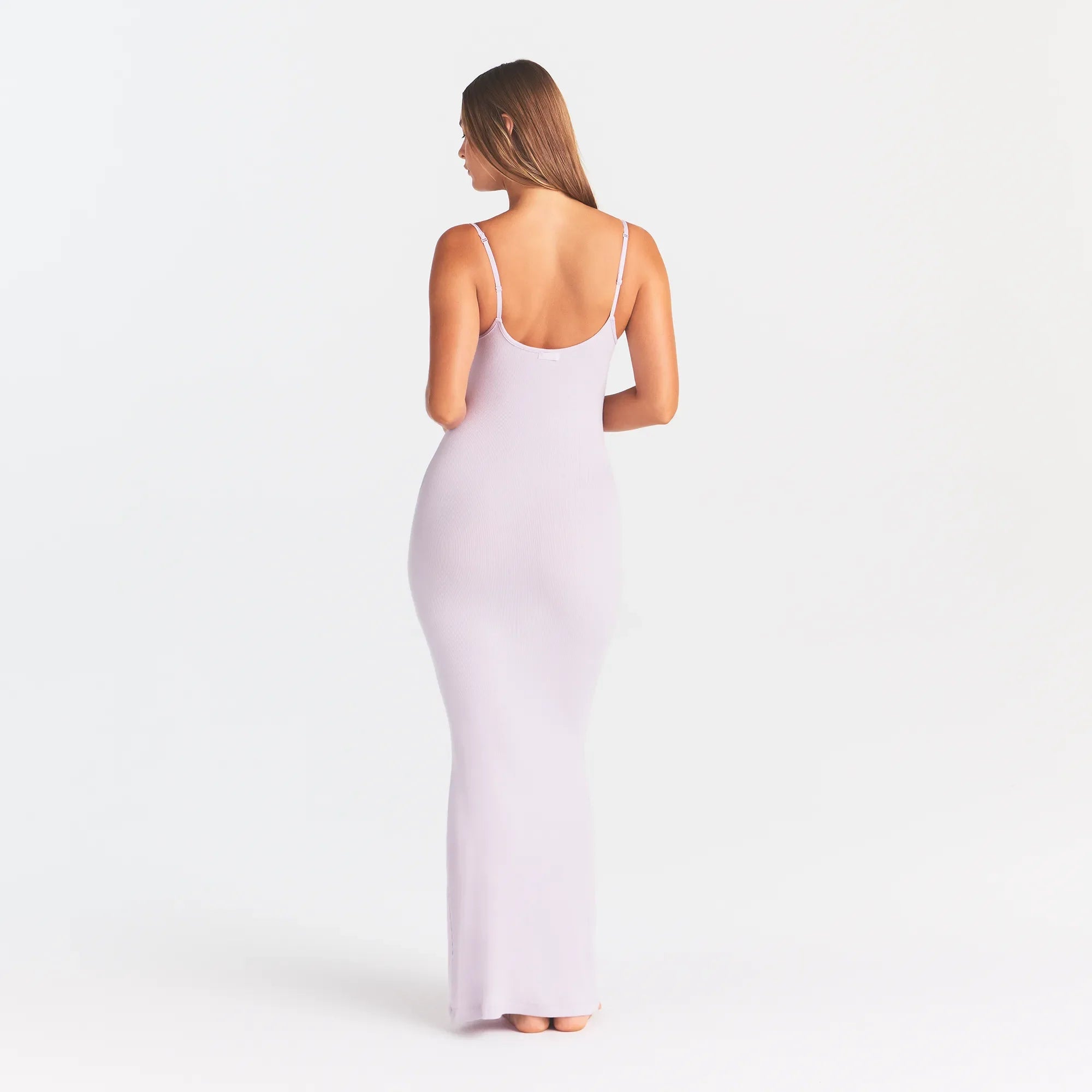 SOFT LOUNGE LONG SLIP DRESS | IRIS MICA