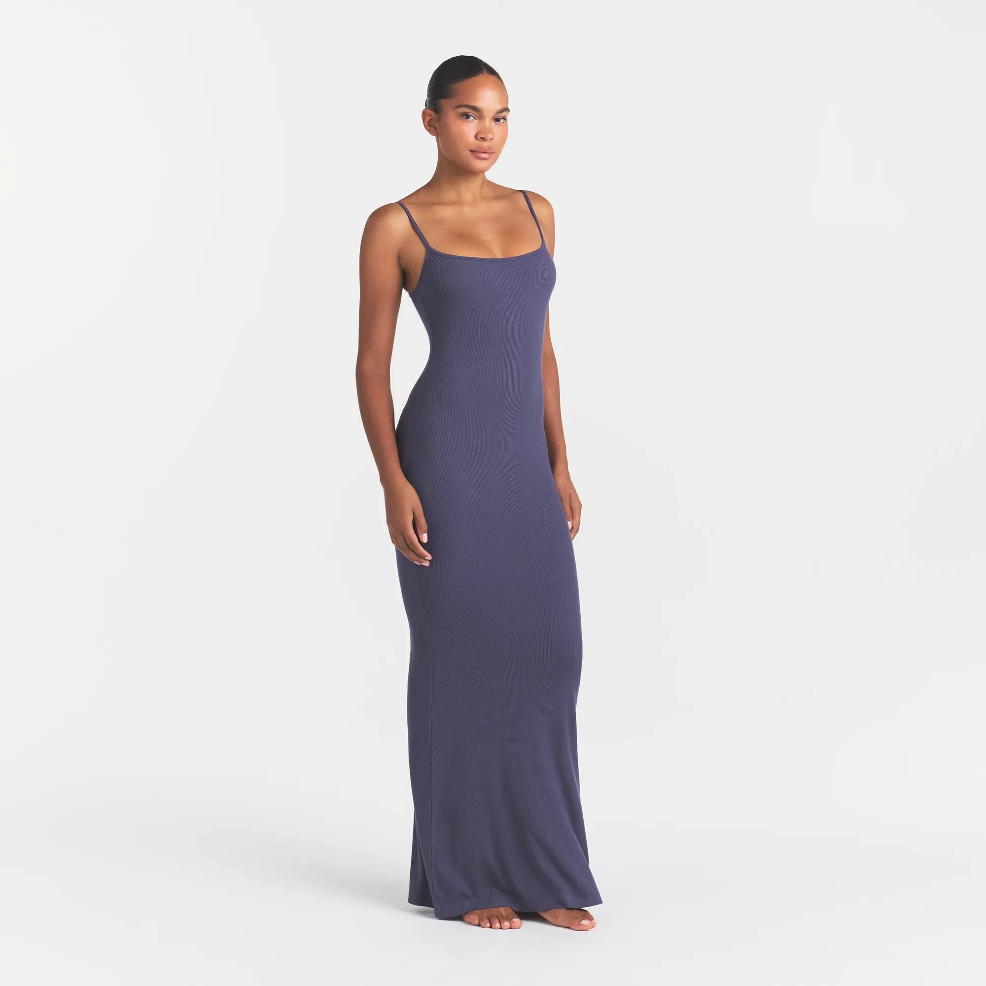 SOFT LOUNGE LONG SLIP DRESS | SLEET