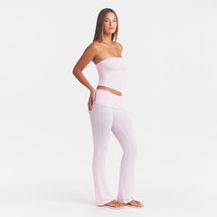 COTTON JERSEY FOLDOVER PANT | CHERRY BLOSSOM