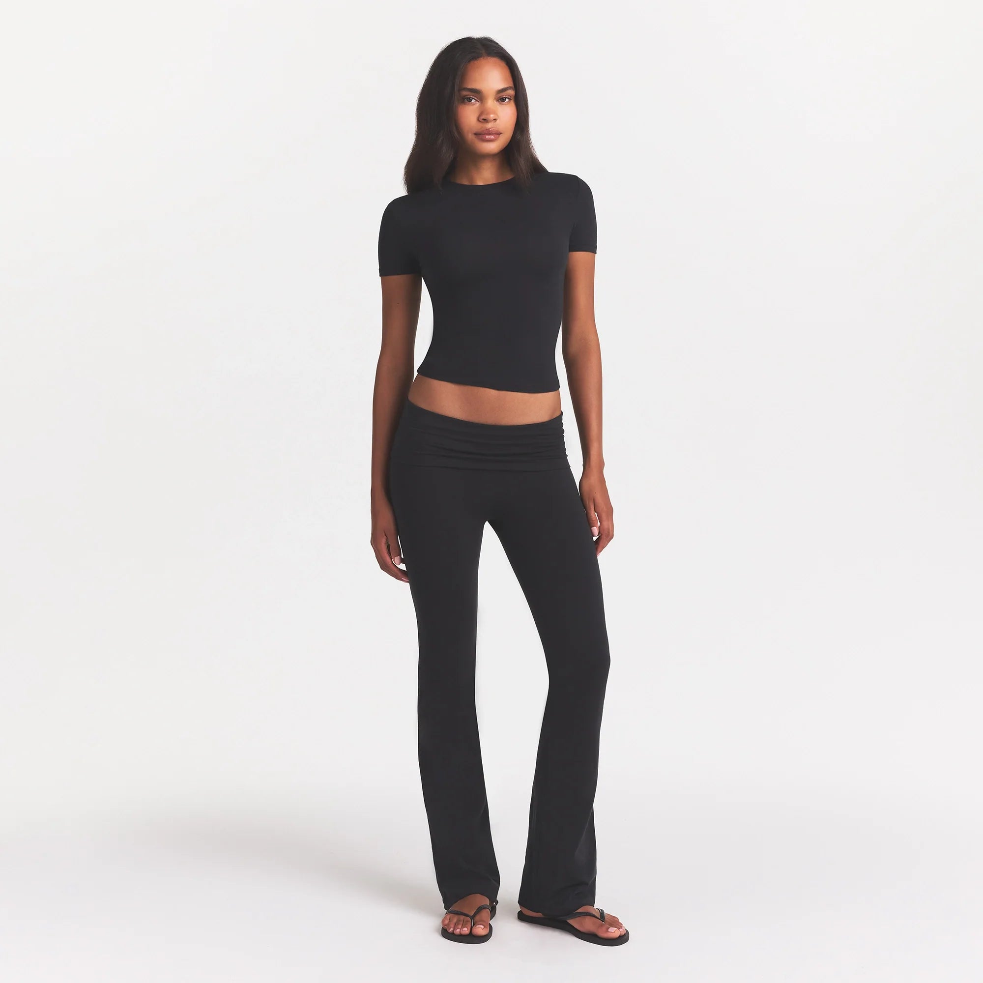 COTTON JERSEY FOLDOVER PANT | SOOT