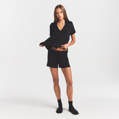 SOFT LOUNGE SHORT SLEEP SET | ONYX