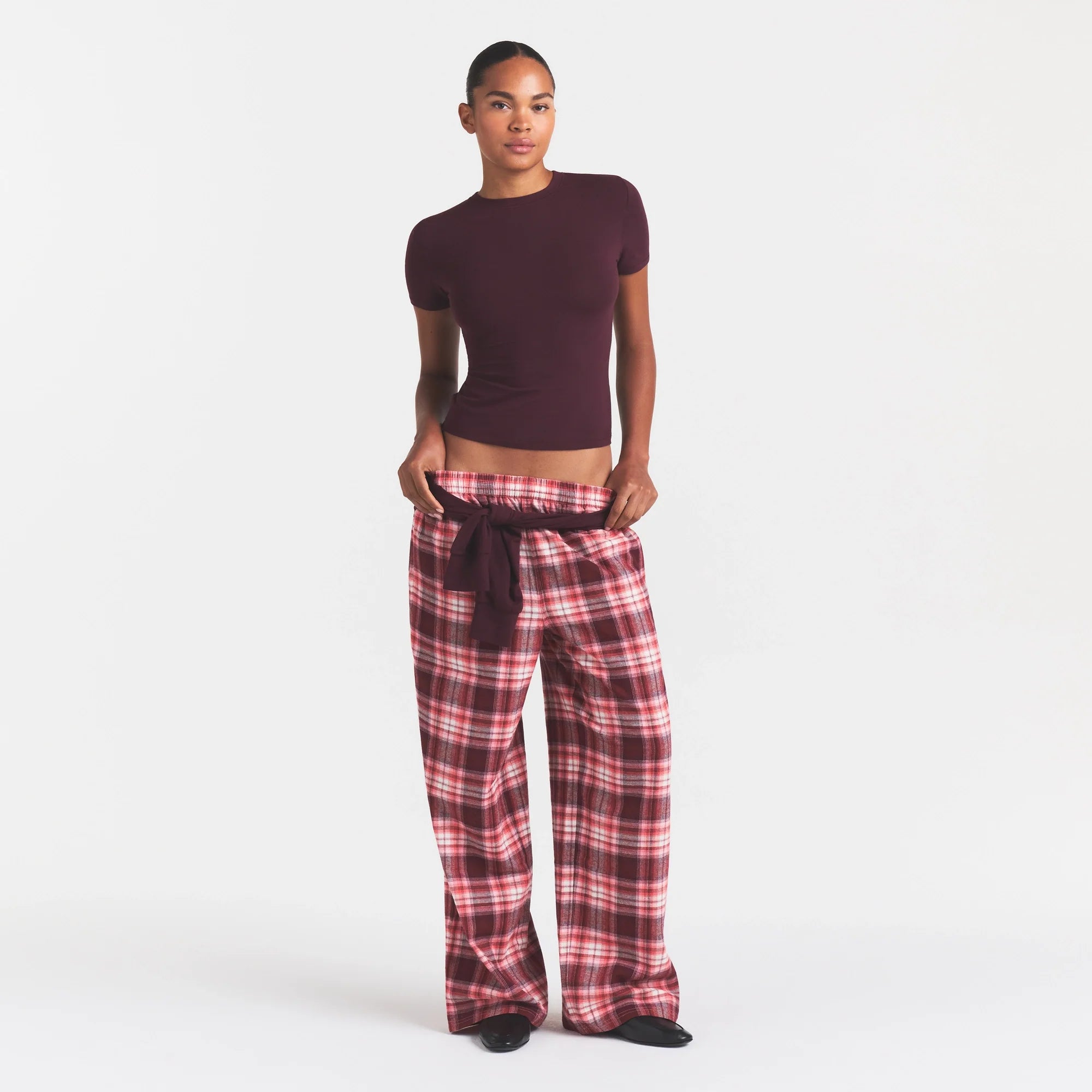 COTTON JERSEY T-SHIRT | CURRANT