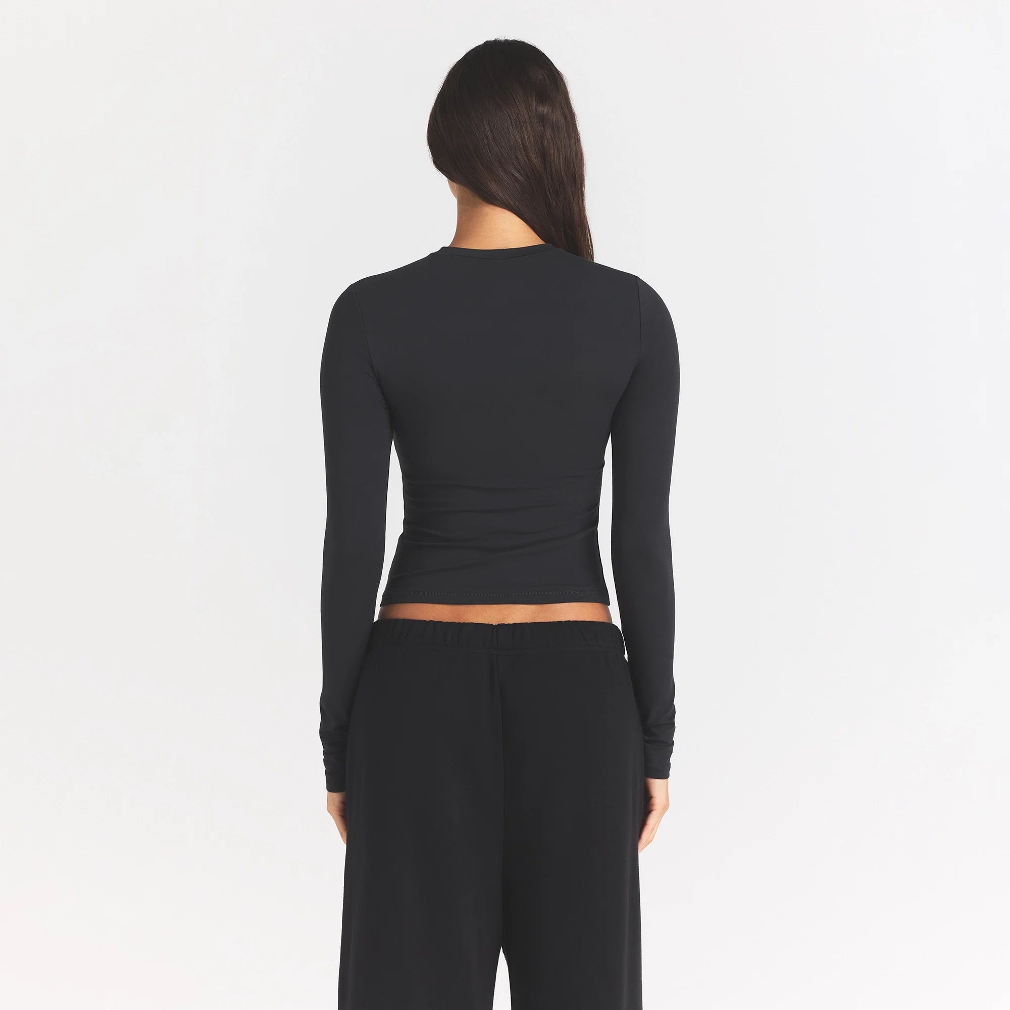 COTTON JERSEY LONG SLEEVE T-SHIRT | SOOT
