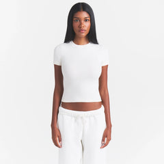 COTTON RIB T-SHIRT | MARBLE