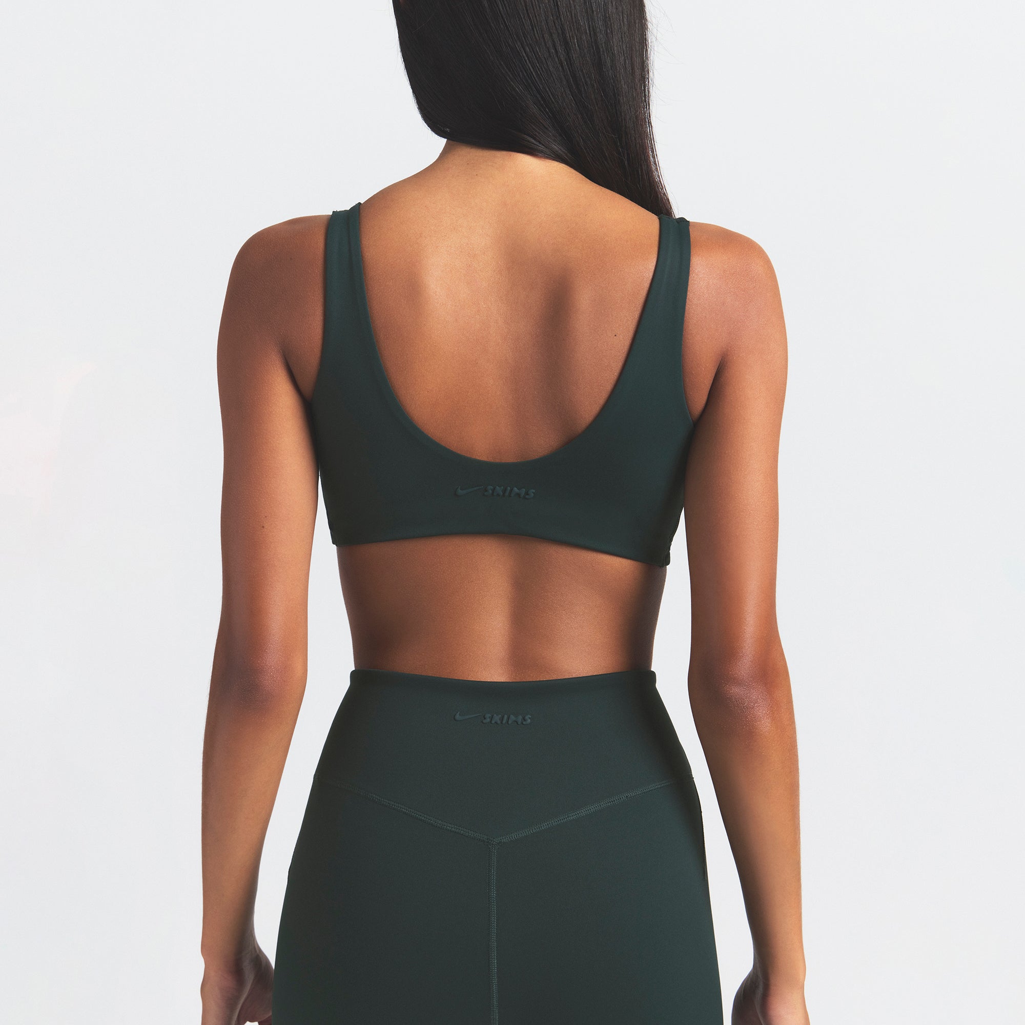 NikeSKIMS MATTE TWIST-FRONT BRA | DARK TEAL