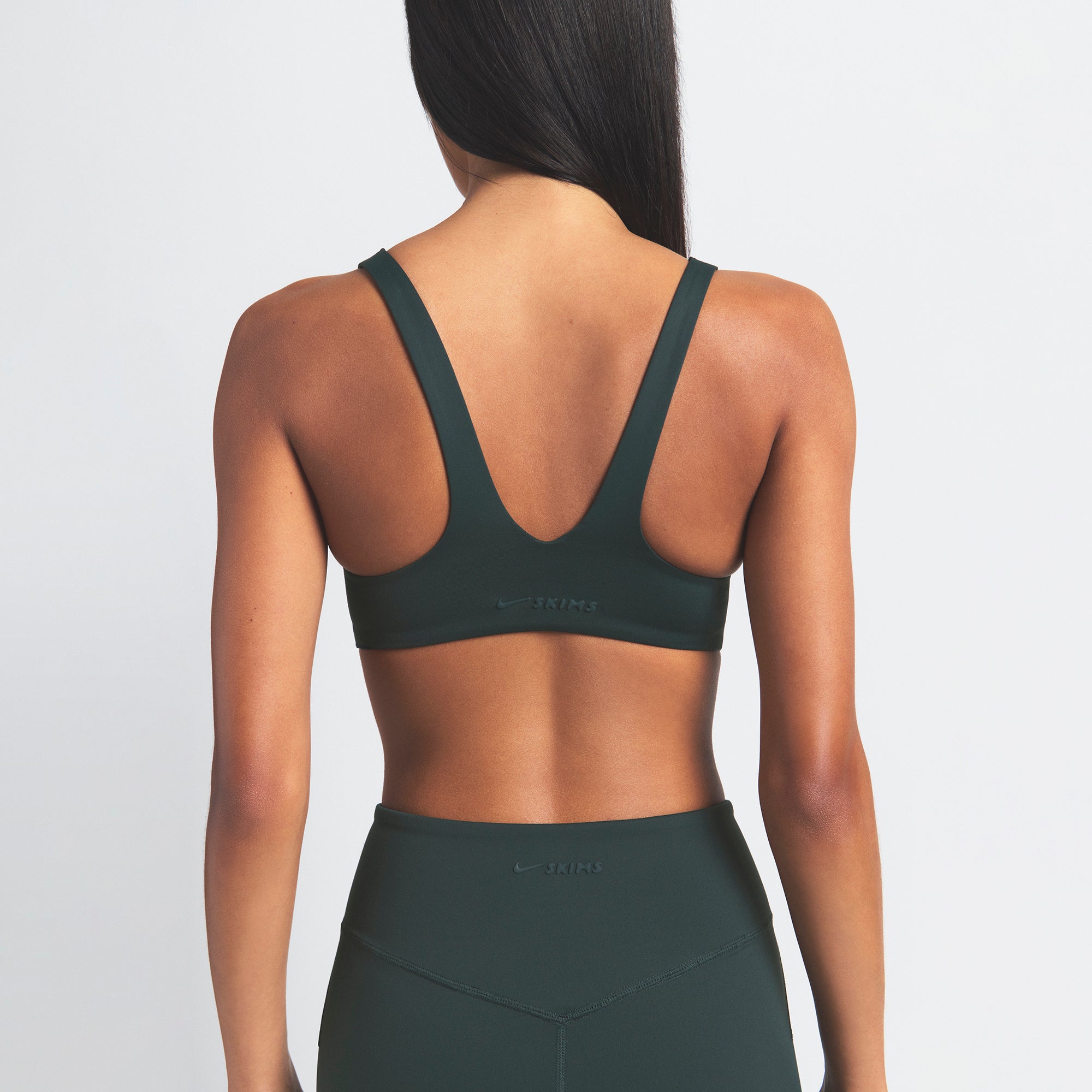 NikeSKIMS MATTE SHAPING SCOOP BRA | DARK TEAL