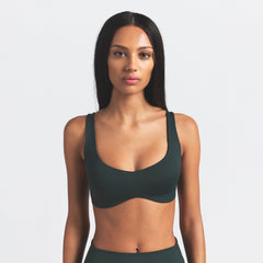 NikeSKIMS MATTE SHAPING SCOOP BRA | DARK TEAL