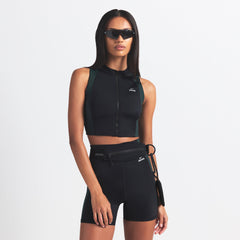 NikeSKIMS SHINE FRONT ZIP BRA | OBSIDIAN AND DARK TEAL