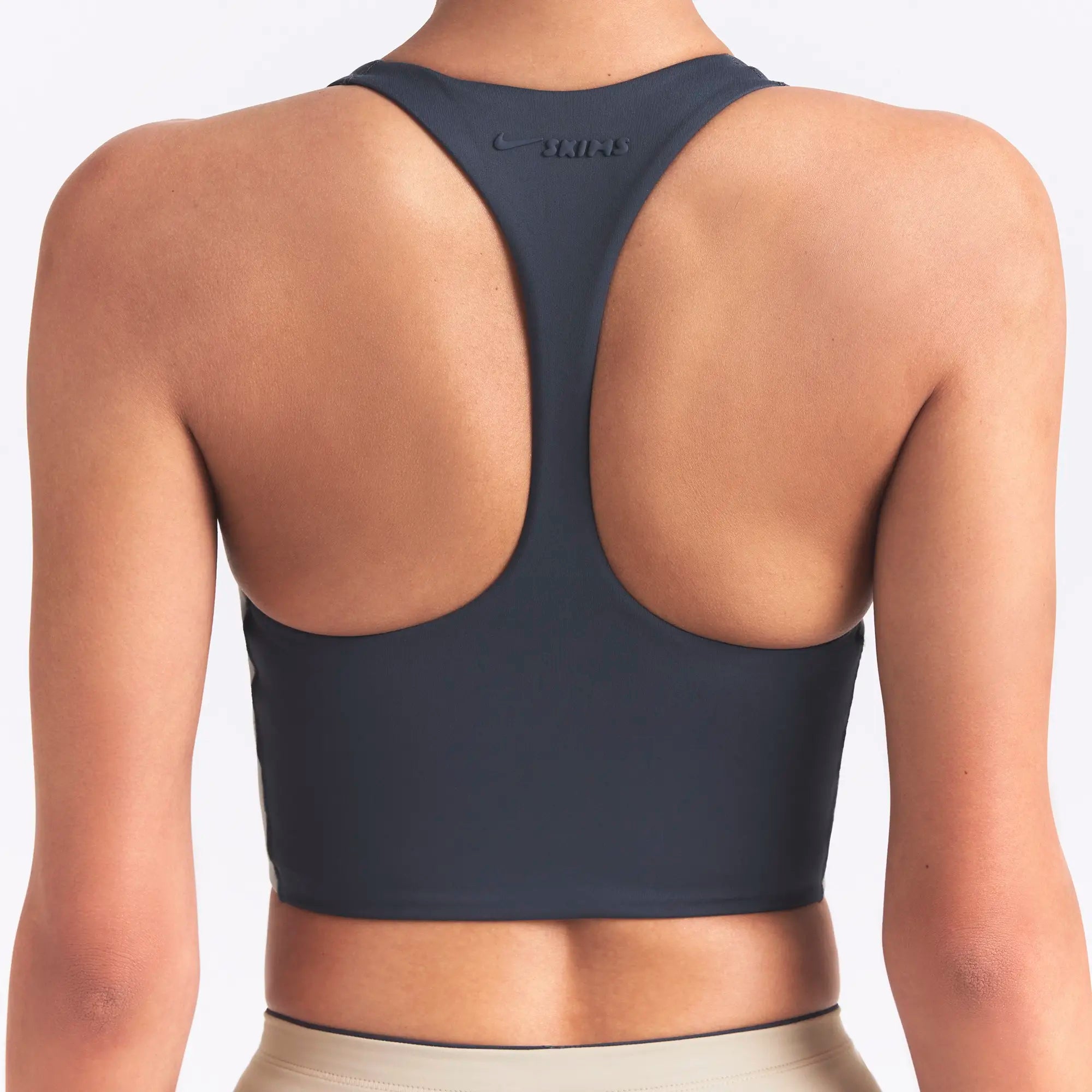 NikeSKIMS MATTE SHINE MIX RACERBACK BRA TOP | DEEP ROYAL AND STONE
