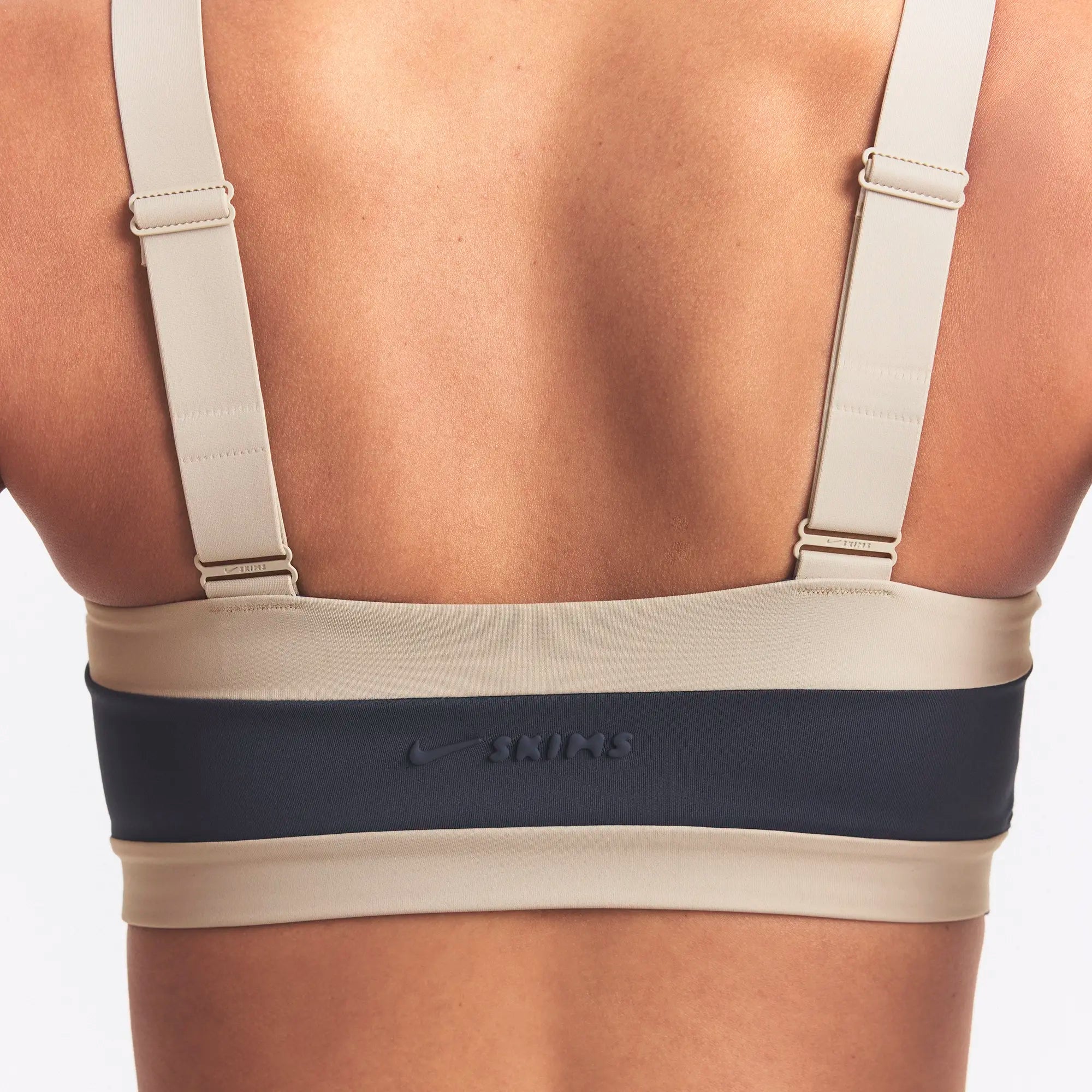 NikeSKIMS MATTE SHINE MIX STRAIGHT NECK BRA | DEEP ROYAL AND STONE