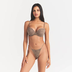 FITS EVERYBODY PUSH-UP BRA | DESERT LEOPARD INK PRINT