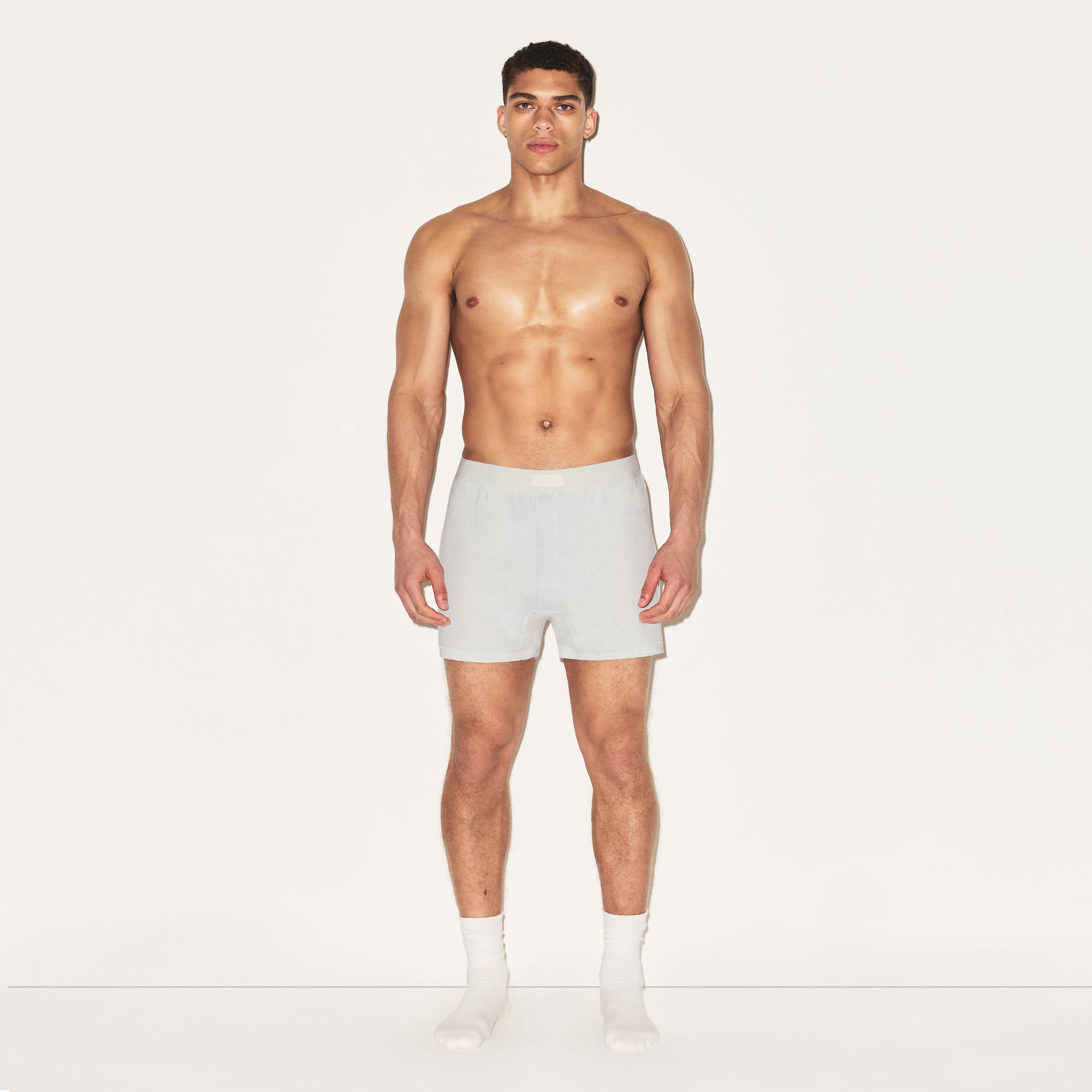 SKIMS COTTON MENS KNIT BOXER 3-PACK | HEATHER MULTI