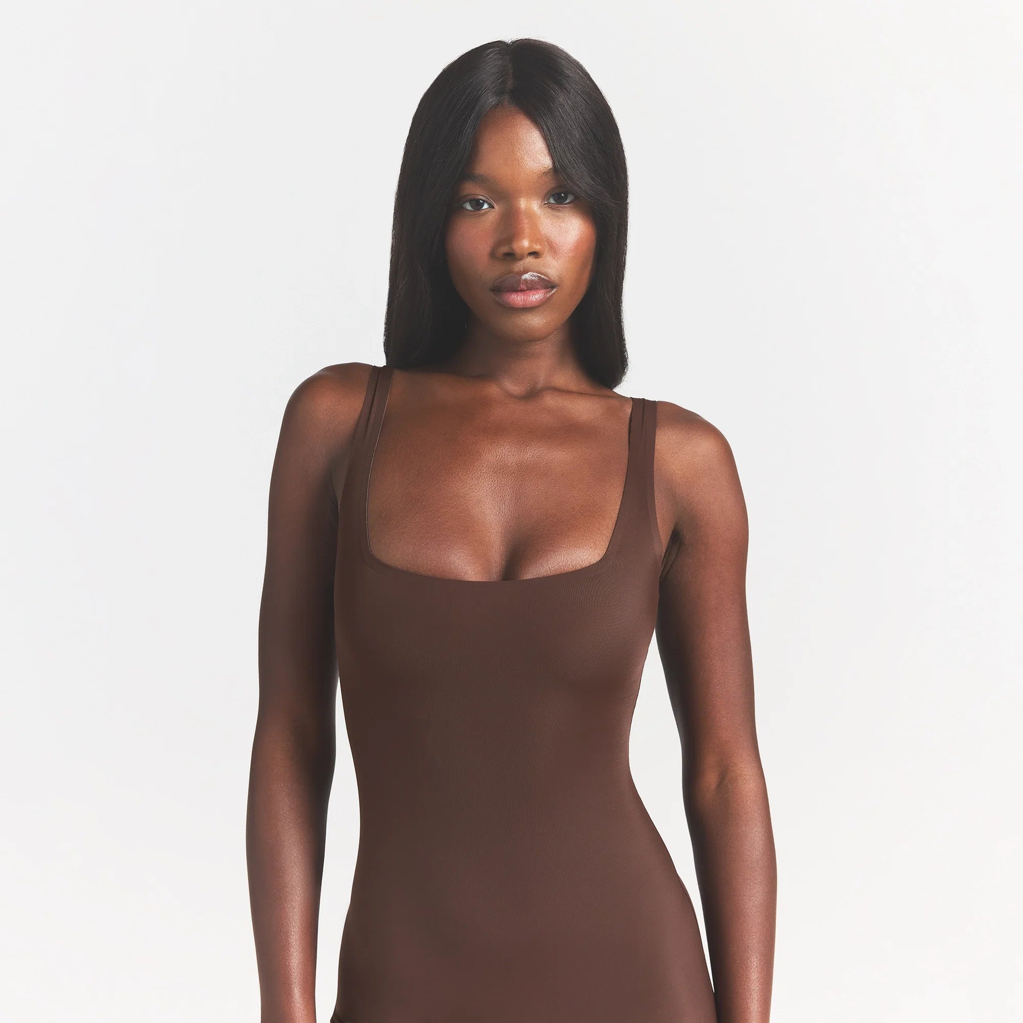 COOL SHAPEWEAR MID THIGH BODYSUIT | COCOA