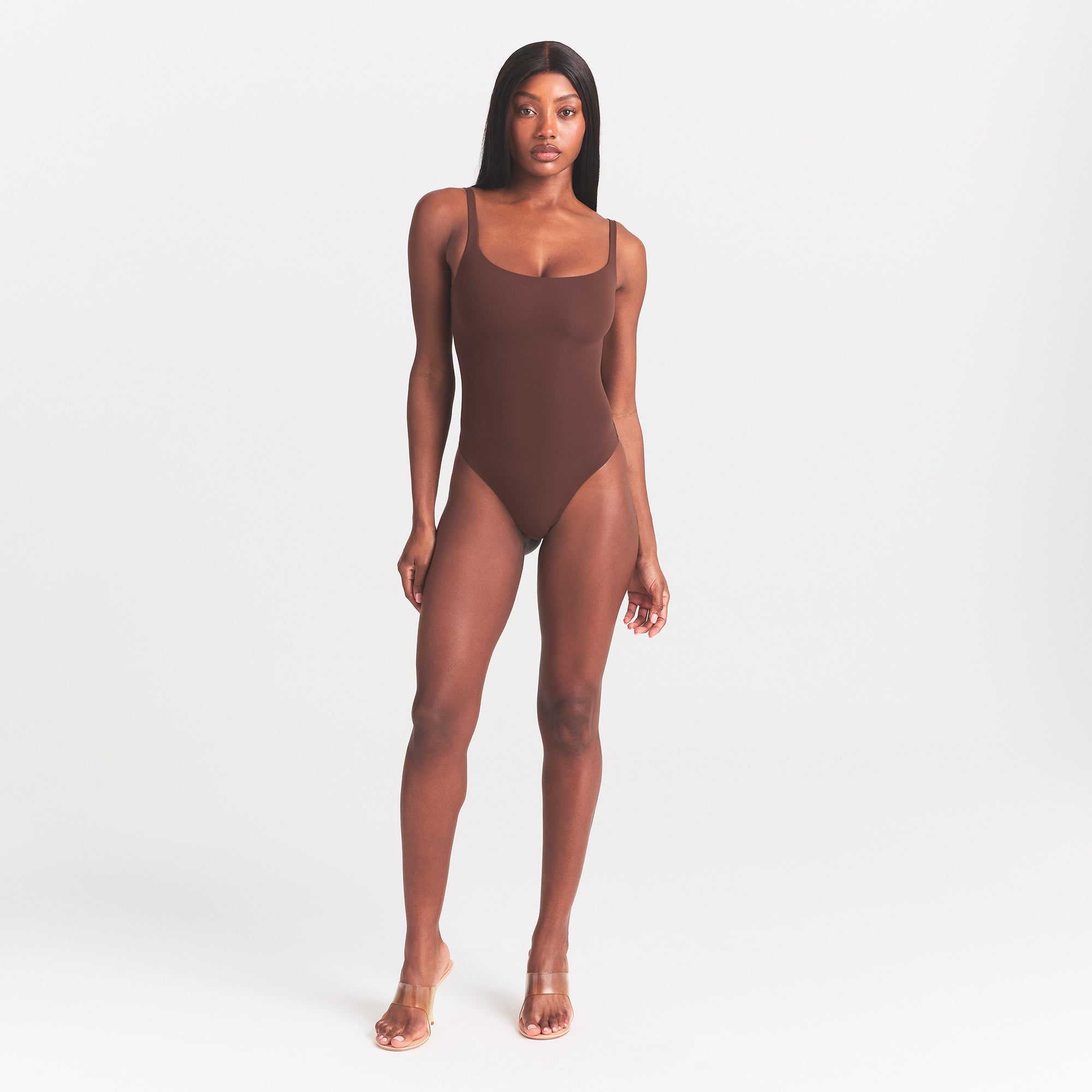 FITS EVERYBODY SQUARE NECK BODYSUIT | COCOA