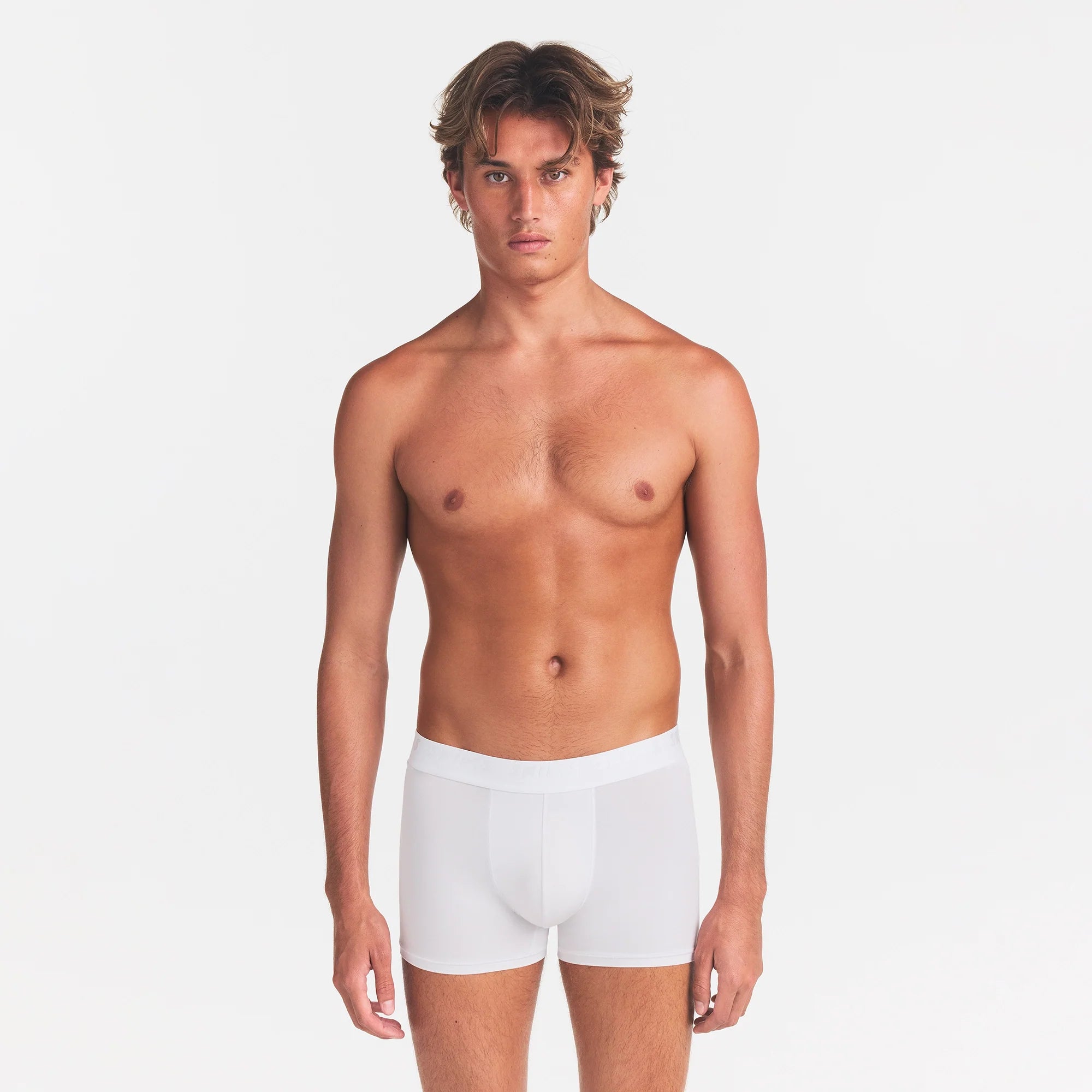 SKIMS STRETCH MENS 5" BOXER BRIEF | CHALK