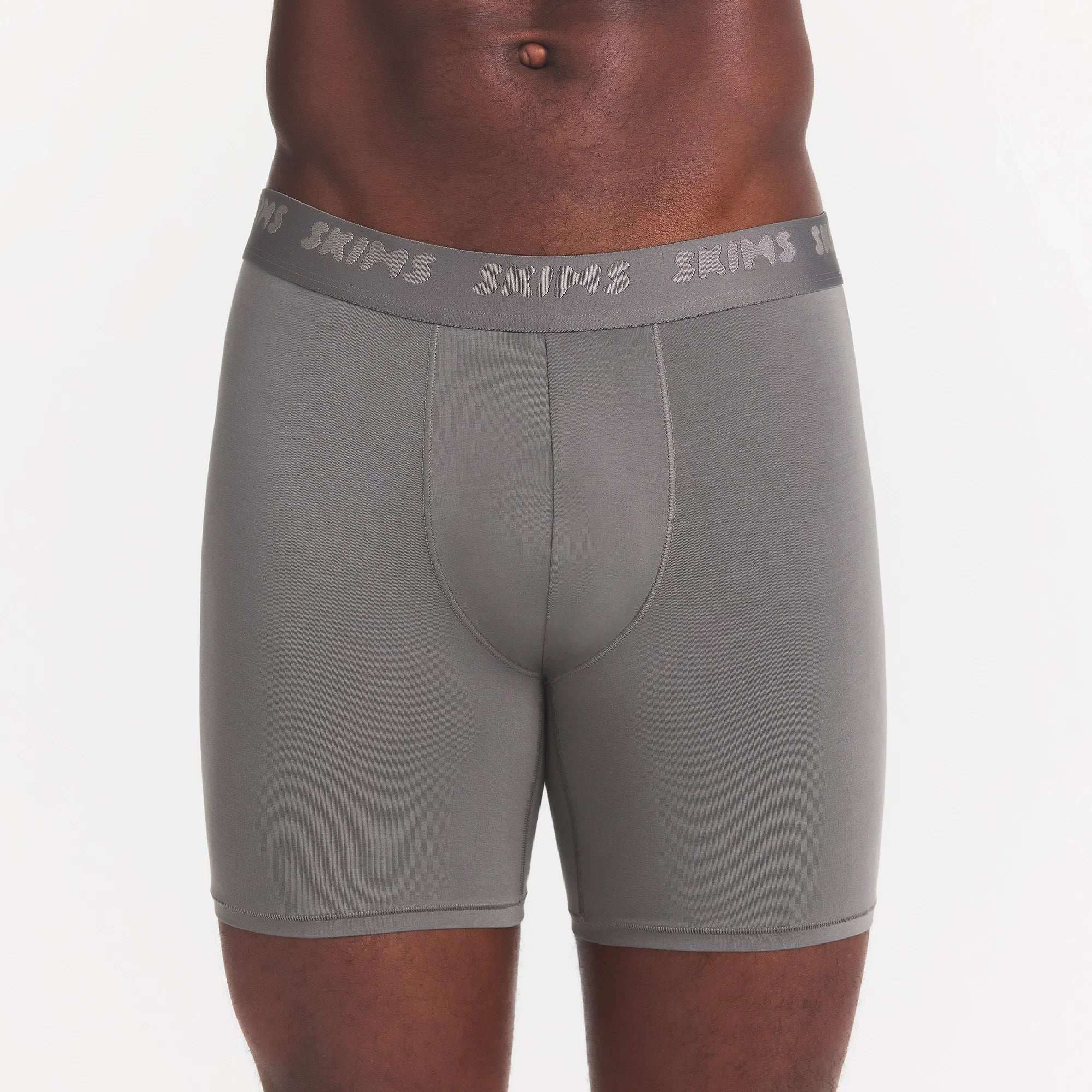 SKIMS STRETCH MENS 5" BOXER BRIEF | GUNMETAL