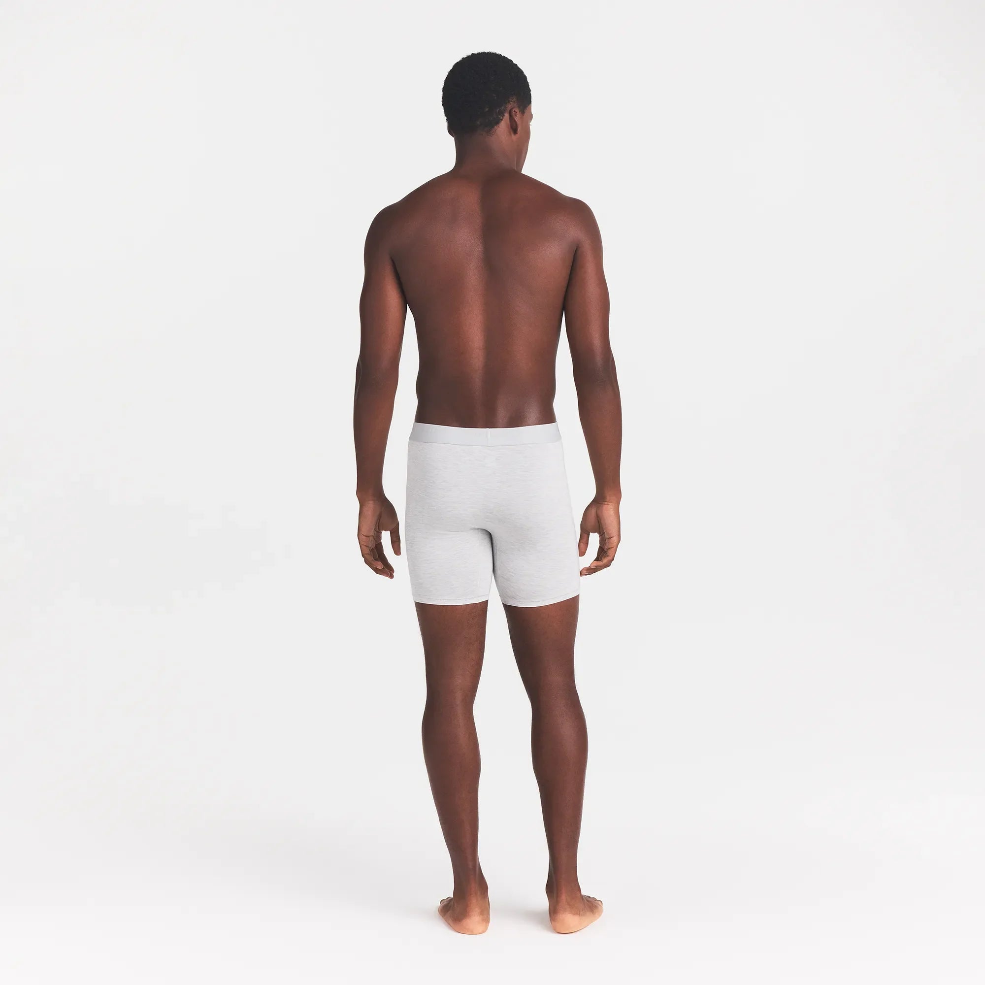 SKIMS STRETCH MENS 5" BOXER BRIEF | LIGHT HEATHER GREY