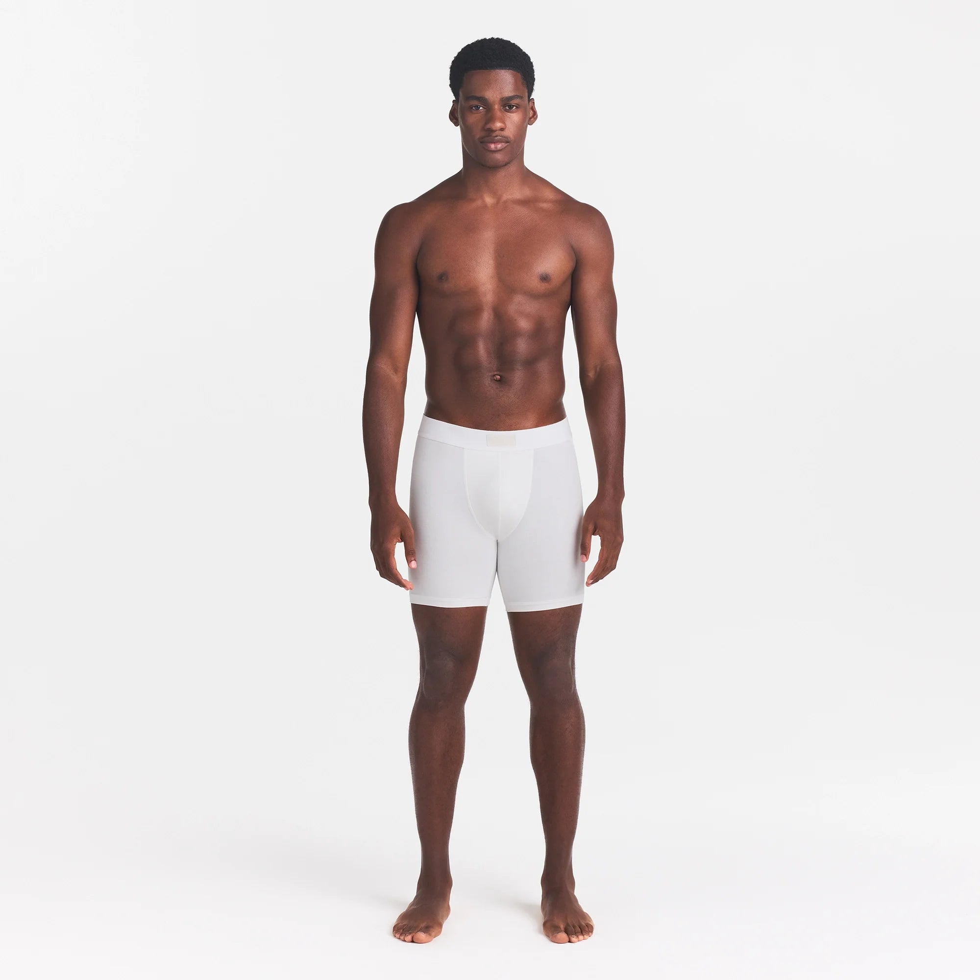 SKIMS COTTON MENS 5" BOXER BRIEF | CHALK