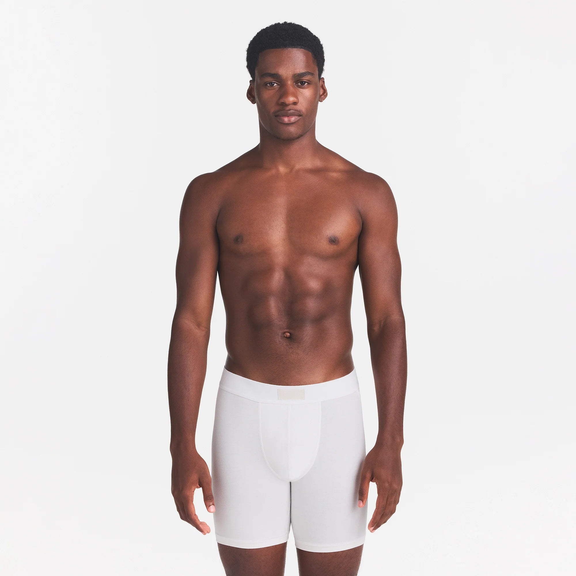 SKIMS COTTON MENS 5" BOXER BRIEF | CHALK