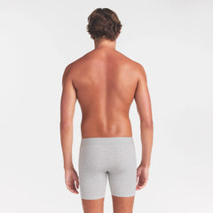 SKIMS COTTON MENS 5" BOXER BRIEF | LIGHT HEATHER GREY