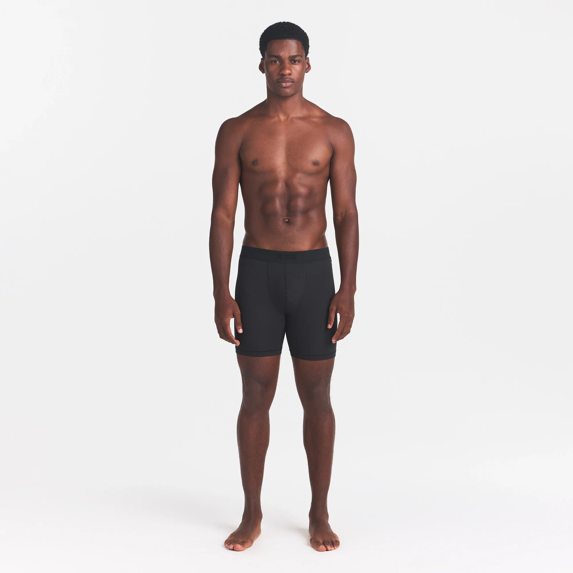 SKIMS COTTON MENS 5" BOXER BRIEF | ONYX
