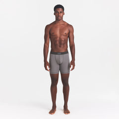 SKIMS COTTON MENS 5" BOXER BRIEF | WASHED GUNMETAL