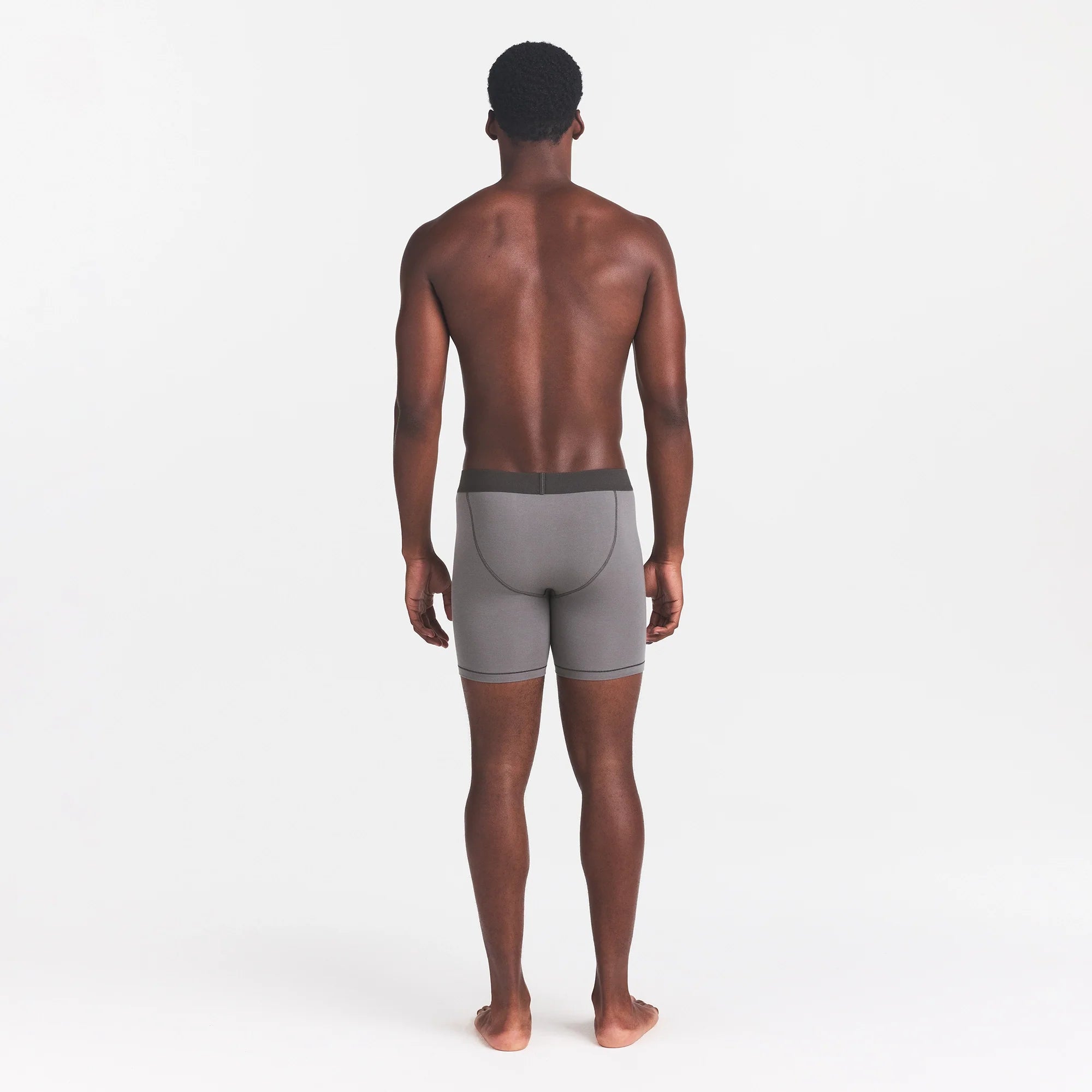 SKIMS COTTON MENS 5" BOXER BRIEF | WASHED GUNMETAL