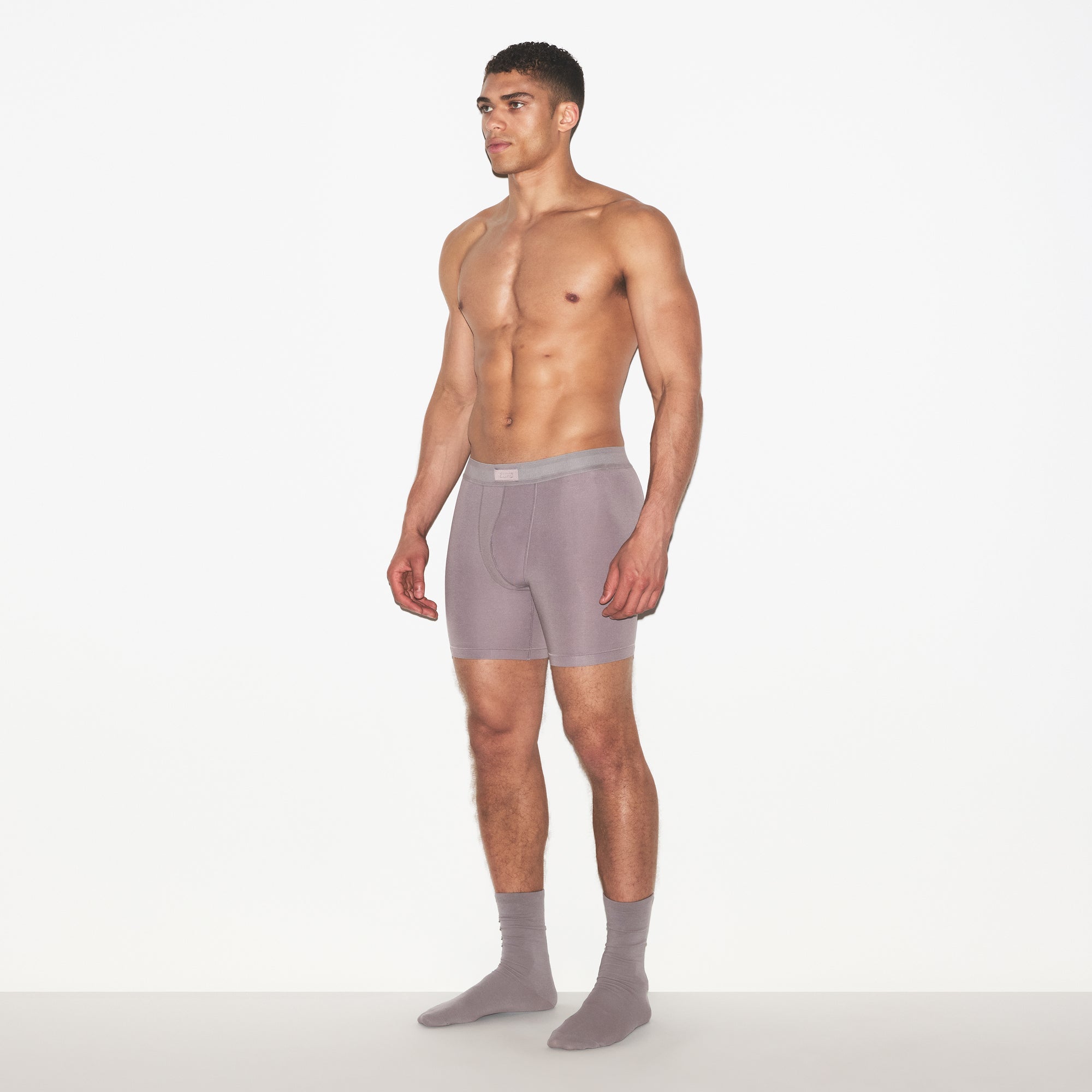 SKIMS COTTON MENS 5" BOXER BRIEF | ZINC