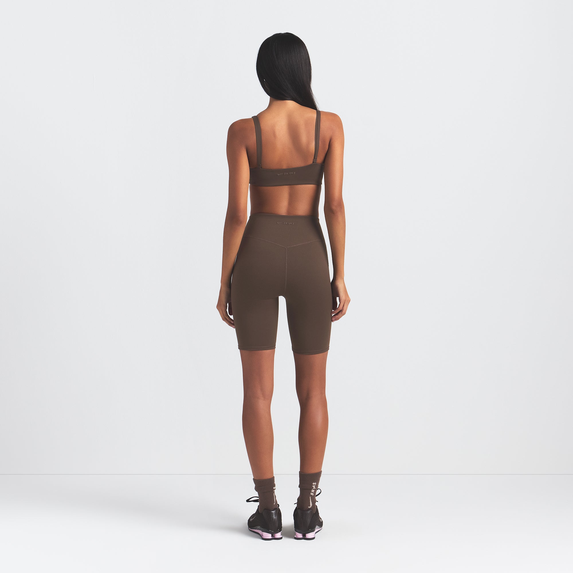 NikeSKIMS MATTE 7" BIKER SHORT | DARK SEPIA