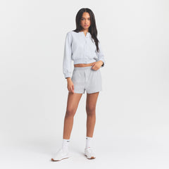 COTTON RIB LOOSE BOXER | LIGHT HEATHER GREY