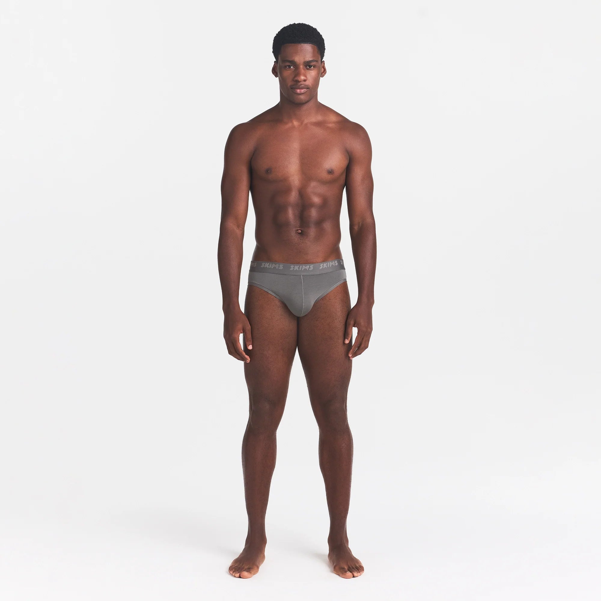 SKIMS STRETCH MENS BRIEF | GUNMETAL