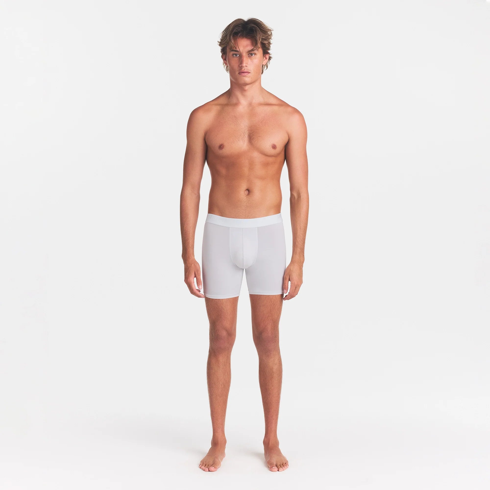SKIMS STRETCH MENS 3" BOXER BRIEF | CHALK