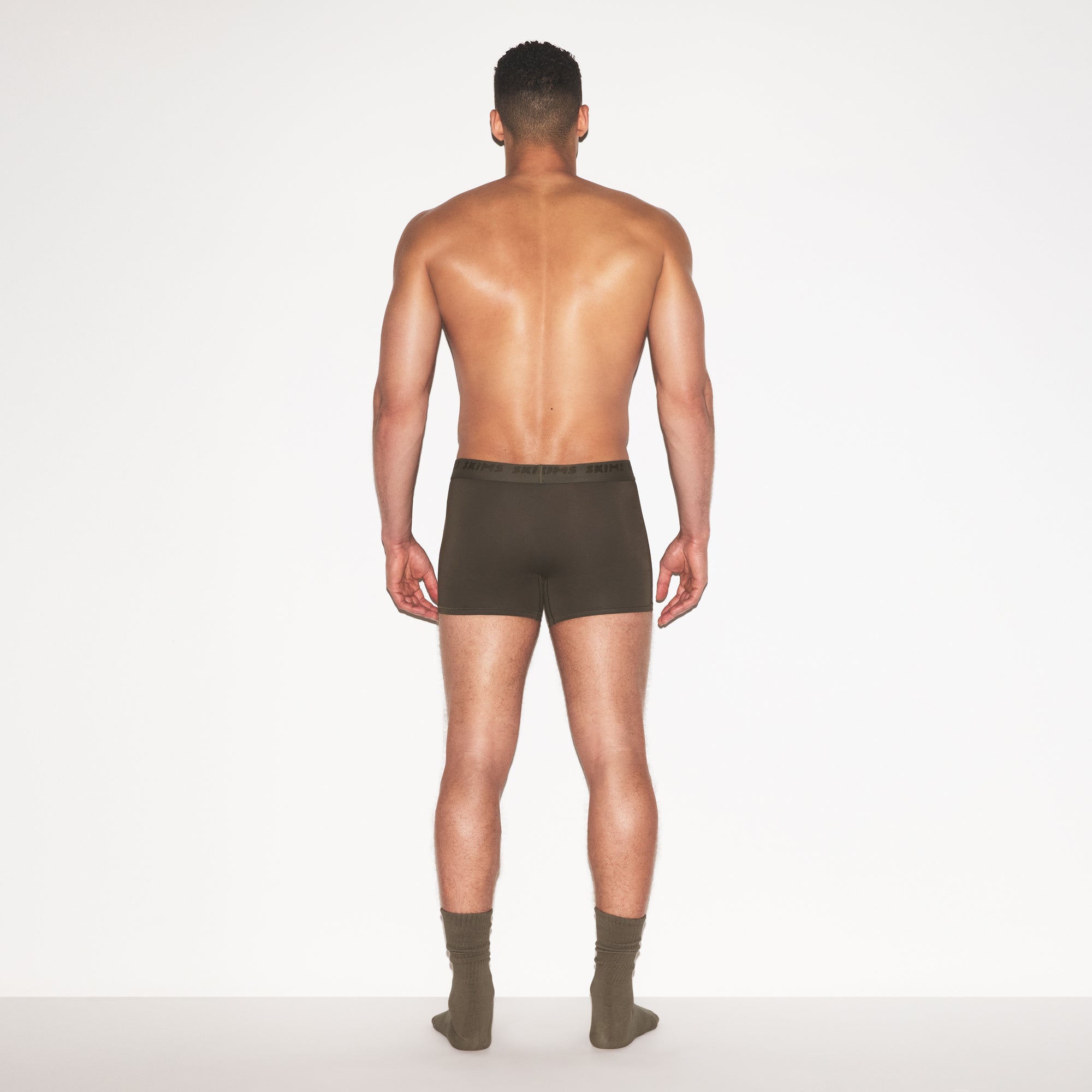 SKIMS STRETCH MENS 3" BOXER BRIEF | LODEN