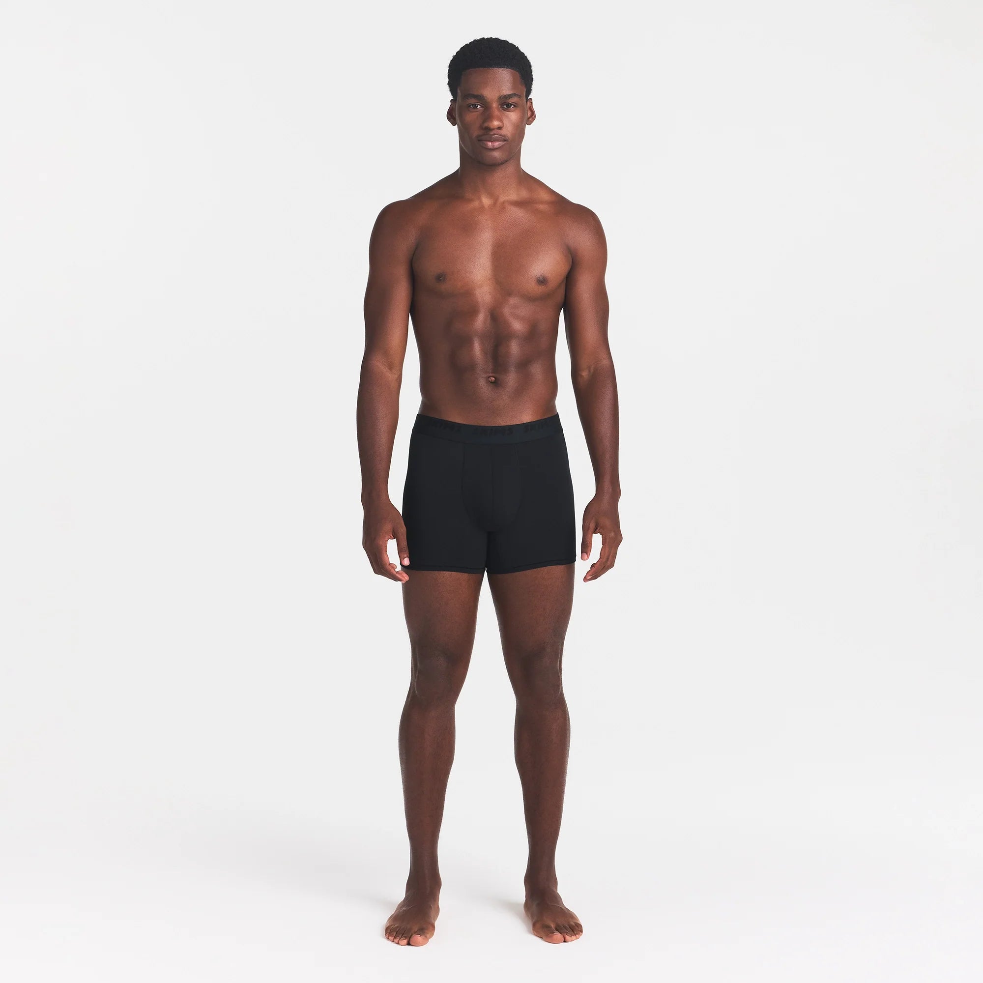 SKIMS STRETCH MENS 3" BOXER BRIEF | OBSIDIAN