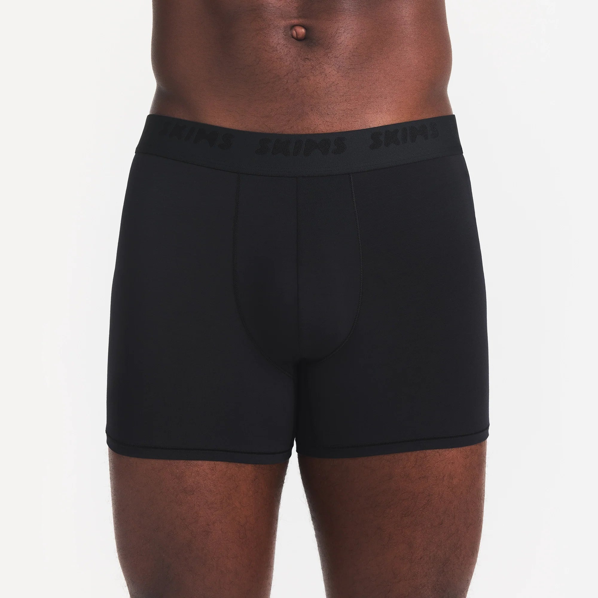 SKIMS STRETCH MENS 3" BOXER BRIEF | OBSIDIAN