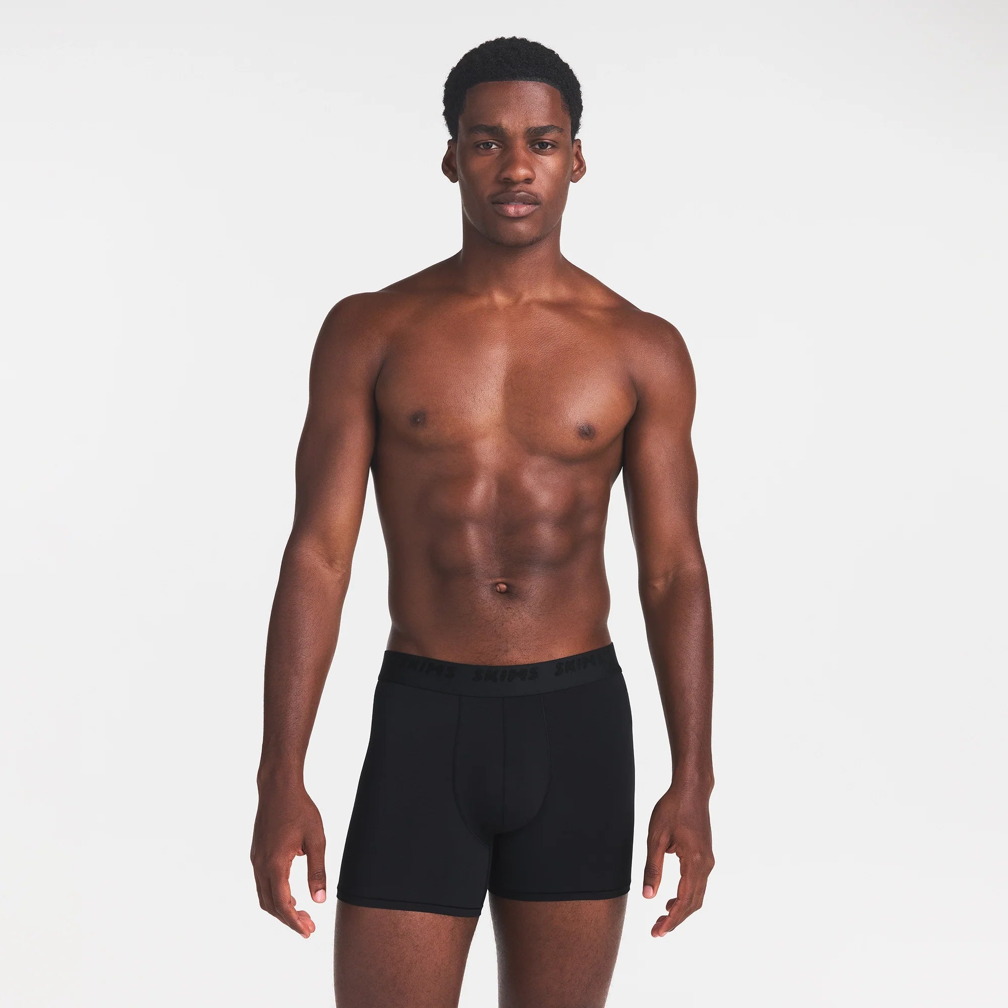 SKIMS STRETCH MENS 3" BOXER BRIEF | OBSIDIAN
