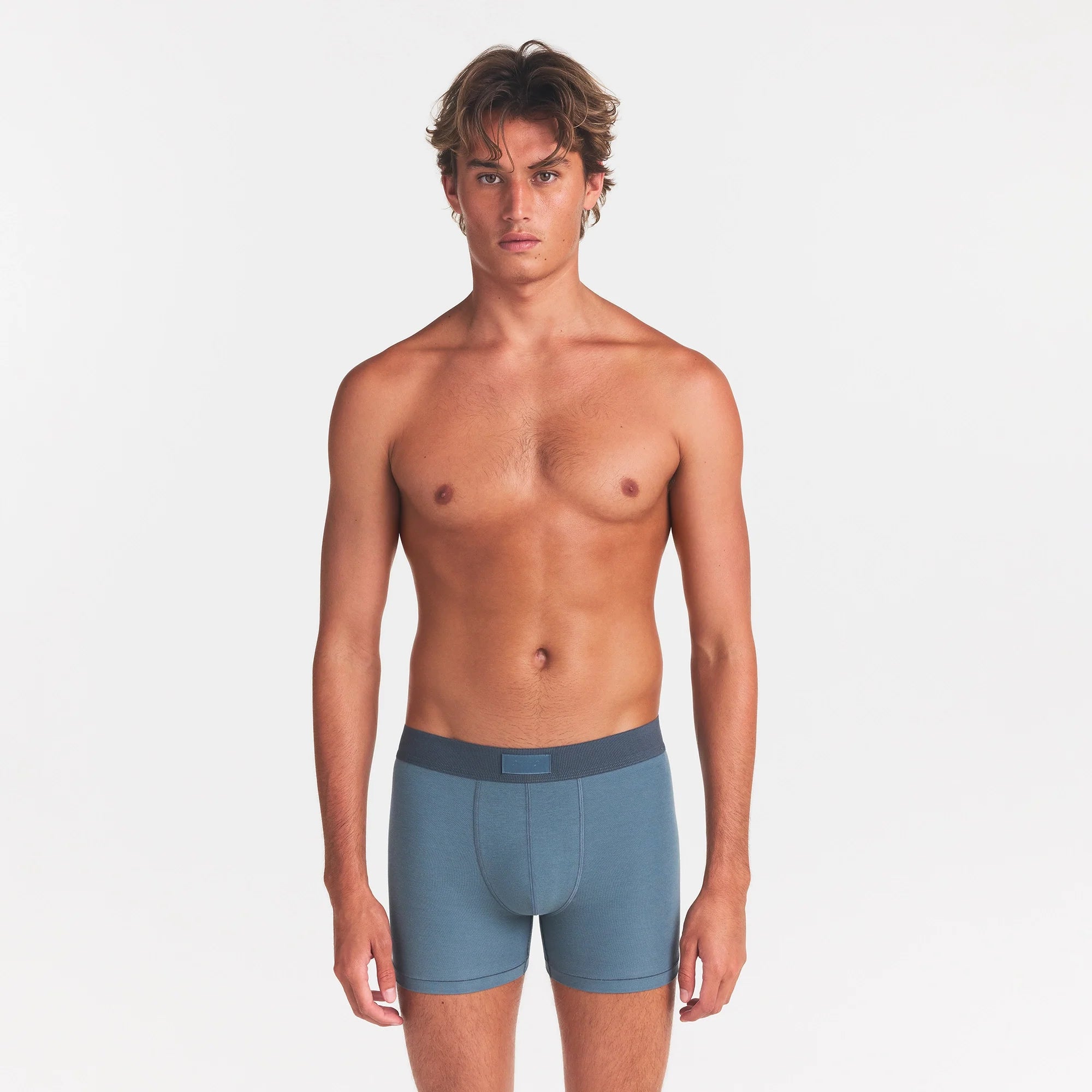 SKIMS COTTON MENS 3" BOXER BRIEF | KYANITE