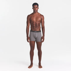 SKIMS COTTON MENS 3" BOXER BRIEF | WASHED GUNMETAL