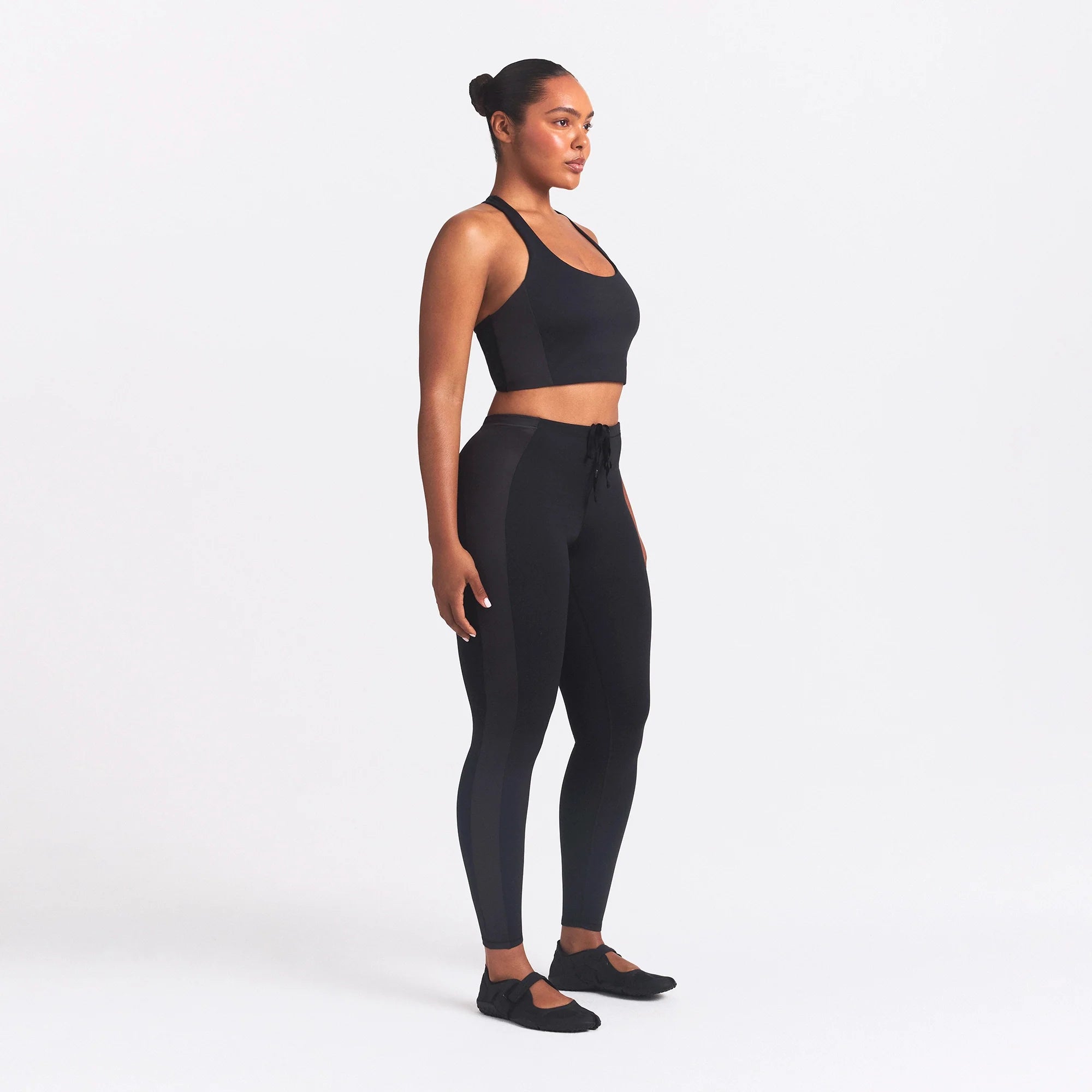 NikeSKIMS MATTE SHINE MIX 29" LEGGING | OBSIDIAN AND IGNEOUS