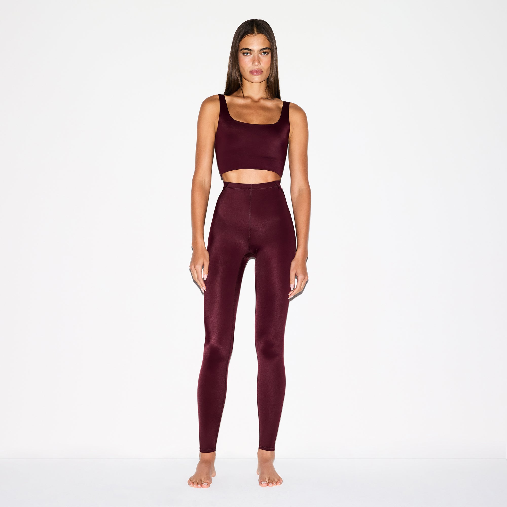 NikeSKIMS SHINE DRAWCORD 26" LEGGING | CURRANT