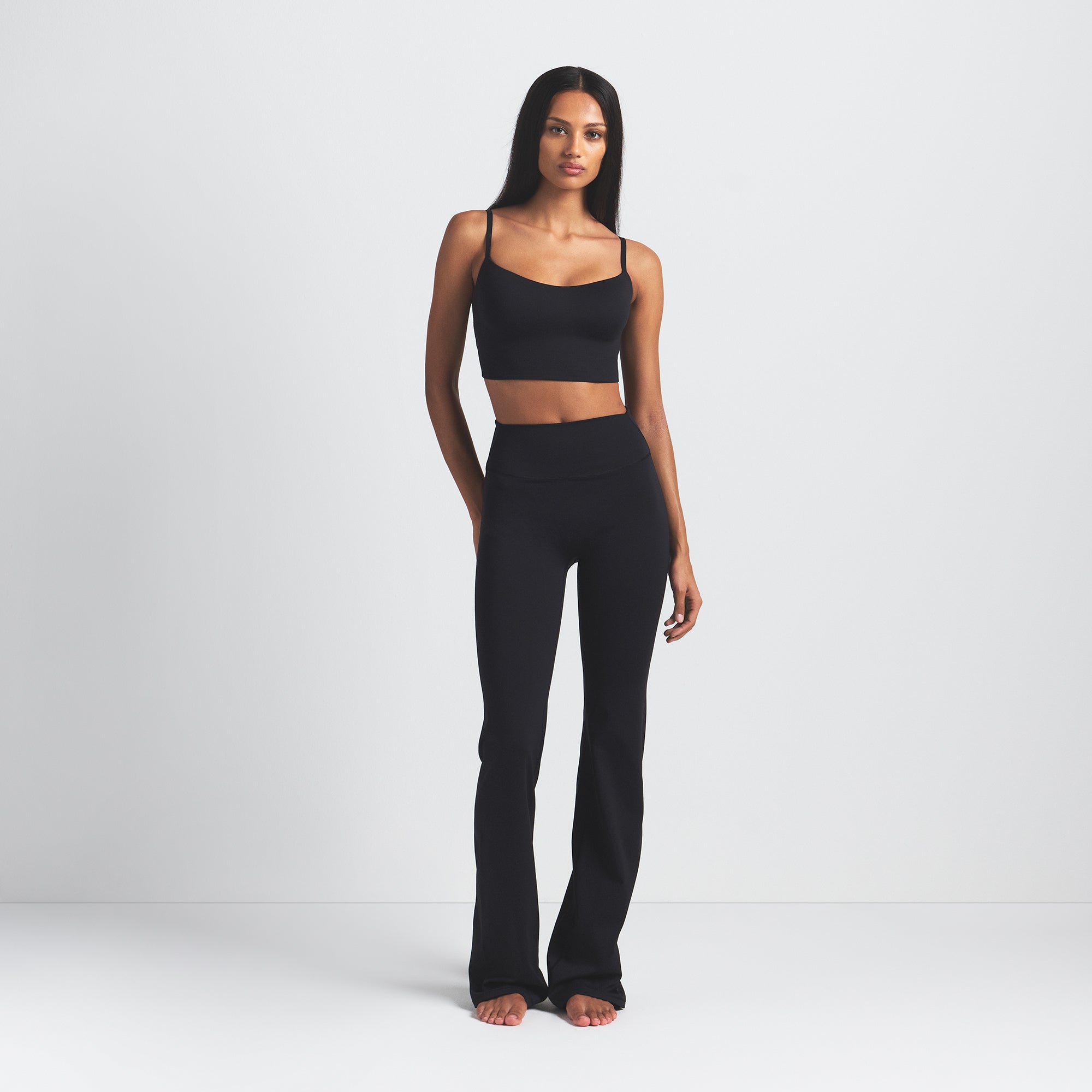 NikeSKIMS MATTE SLIM FLARE LEGGING | OBSIDIAN