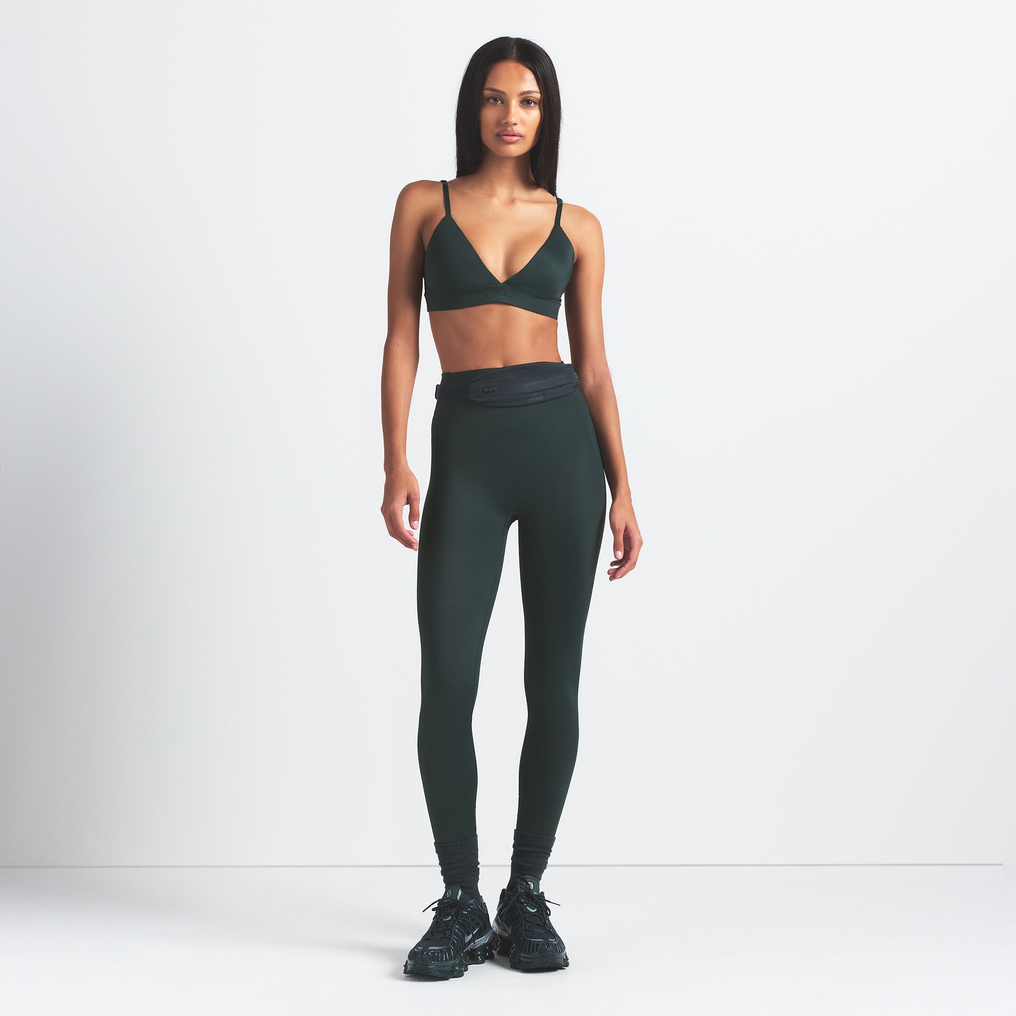 NikeSKIMS SHINE BONDED WAIST 26" LEGGING | DARK TEAL