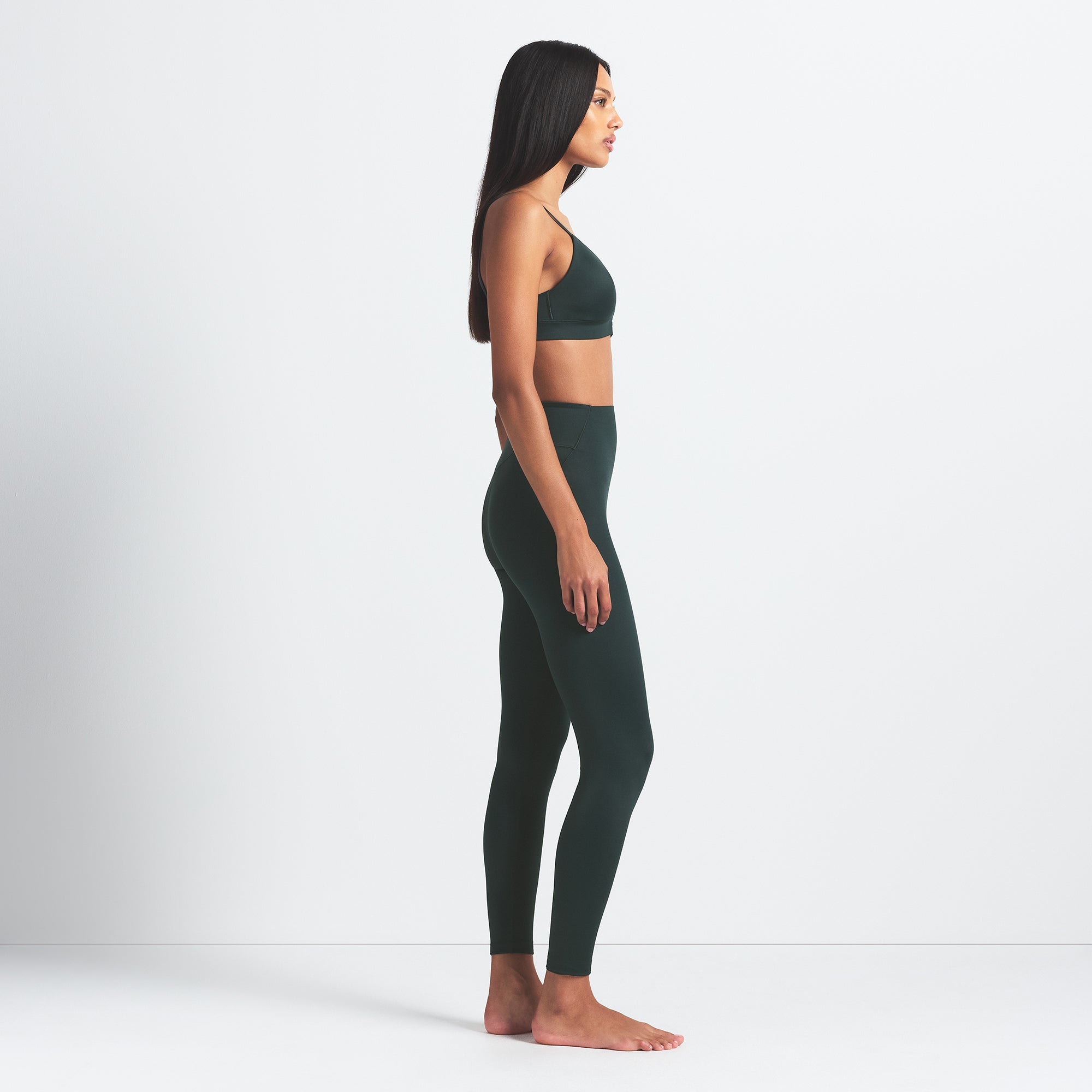 NikeSKIMS SHINE BONDED WAIST 26" LEGGING | DARK TEAL