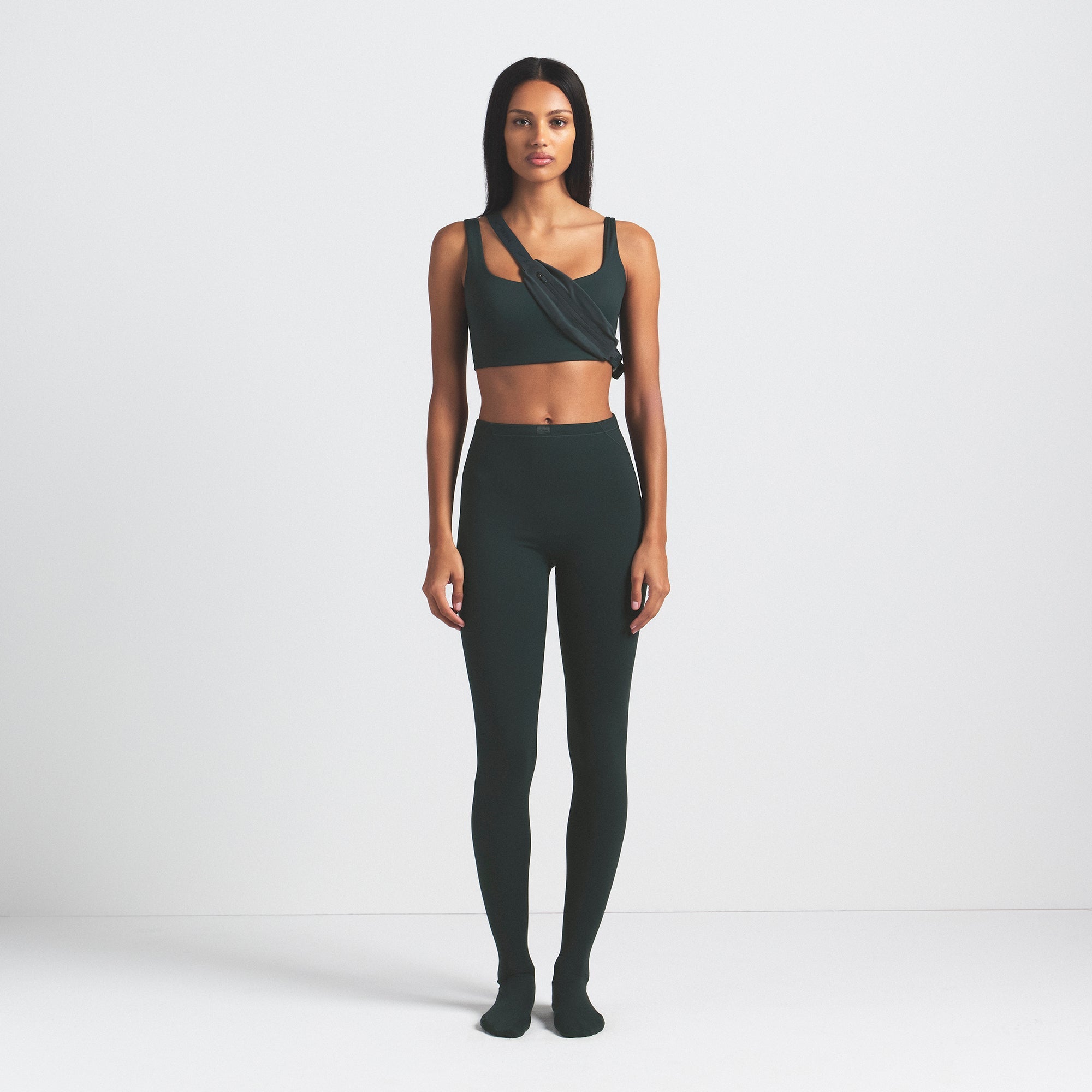 NikeSKIMS MATTE FOOTSIE GRIP LEGGING | DARK TEAL