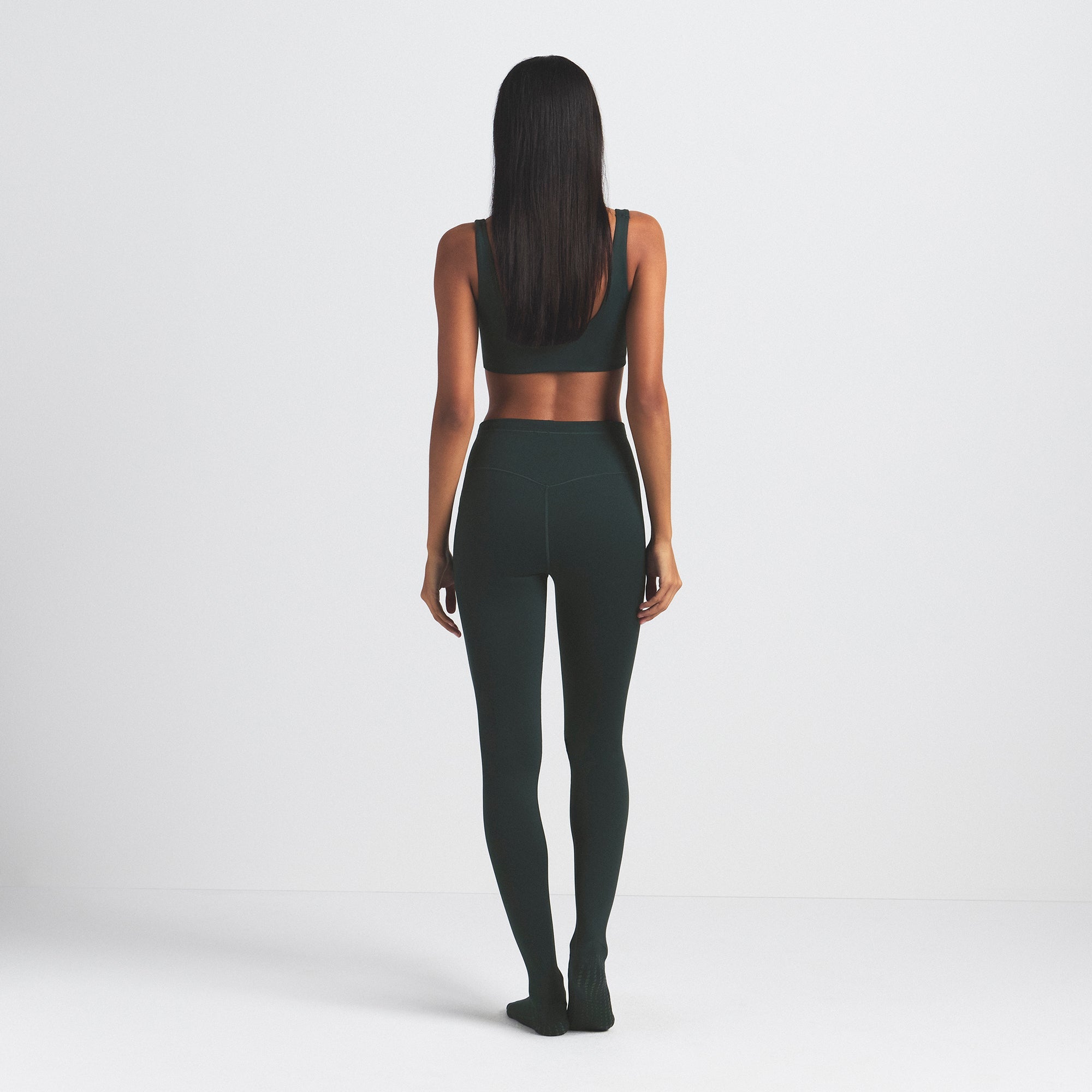 NikeSKIMS MATTE FOOTSIE GRIP LEGGING | DARK TEAL