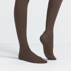 NikeSKIMS MATTE FOOTSIE GRIP LEGGING | DARK SEPIA